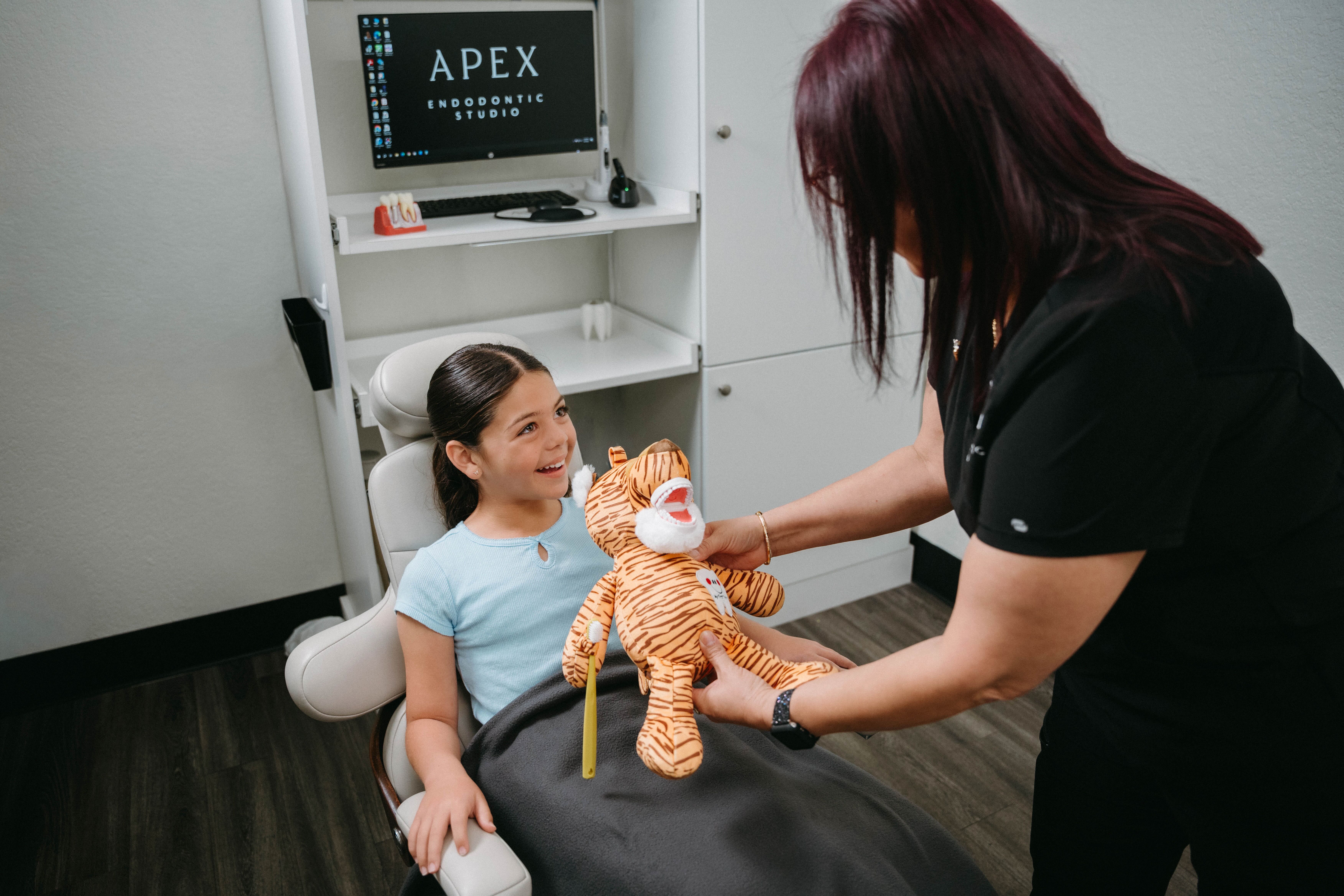 At Apex Endodontic Studio, Dr. Fabiola Douglas, DMD and her expert team specialize in expert endodontic care with a compassionate touch. Located in Kissimmee, FL, our mission is to deliver outstanding root canal treatment using advanced root canal GentleWave® technology - a more comfortable and effective treatment. We also offer sedation options to give you high-quality, stress-free endodontic care with a team that truly cares.
Located near the HCA Florida Osceola Hospital.