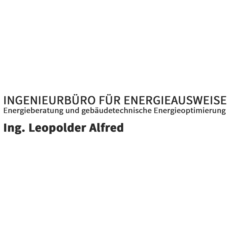 Ingenieurbüro für Energieausweise und Energieberatung Ing Leopolder Alfred Logo