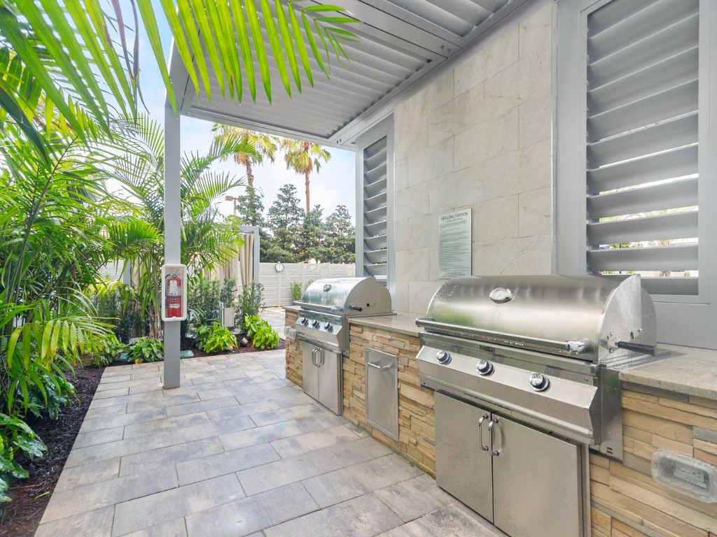 BBQ Grills at The Marc Luxury Apartments in Palm Beach Gardens FL