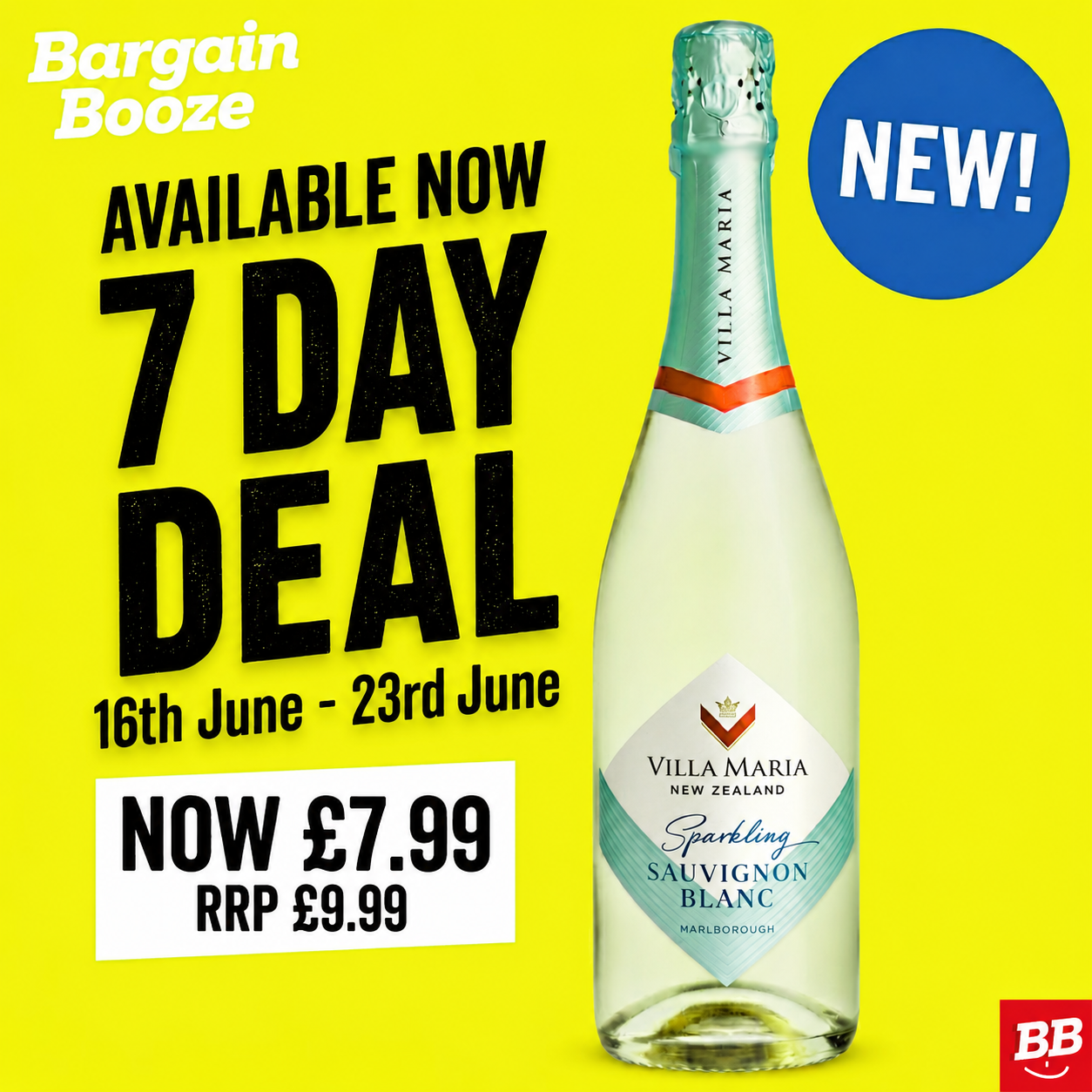 7 Day deal Villa Maria
Only £7.99