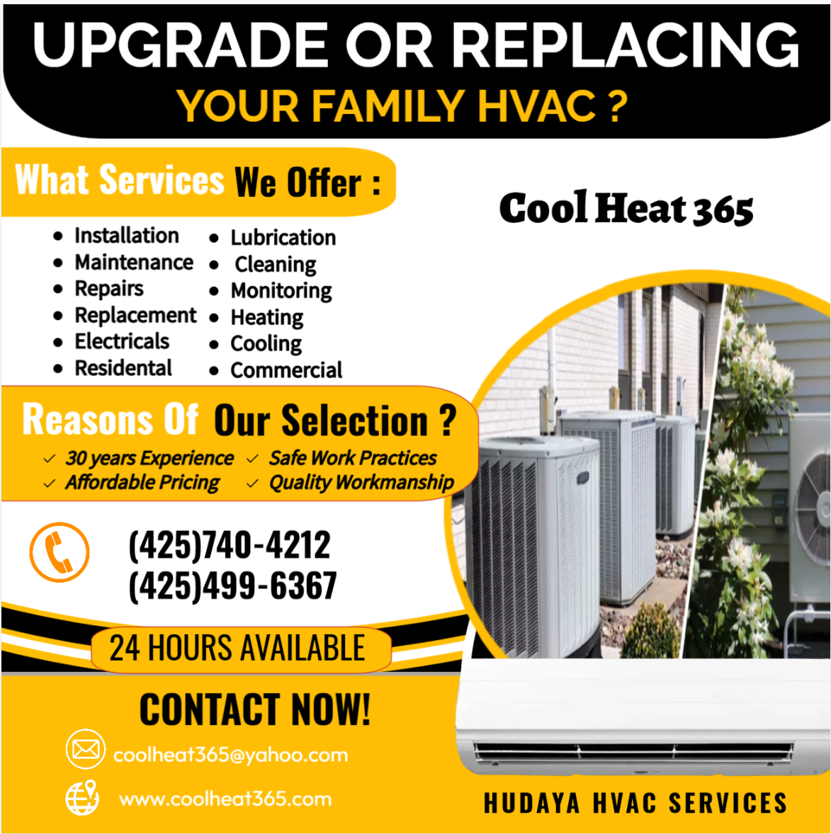 Mini-Split Heat Pump System
Thermostats