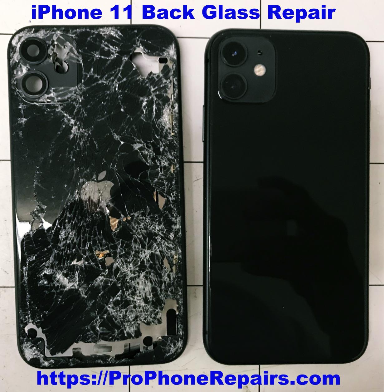 iPhone 11 back glass repair by Pro Phone Repairs of Albuquerque