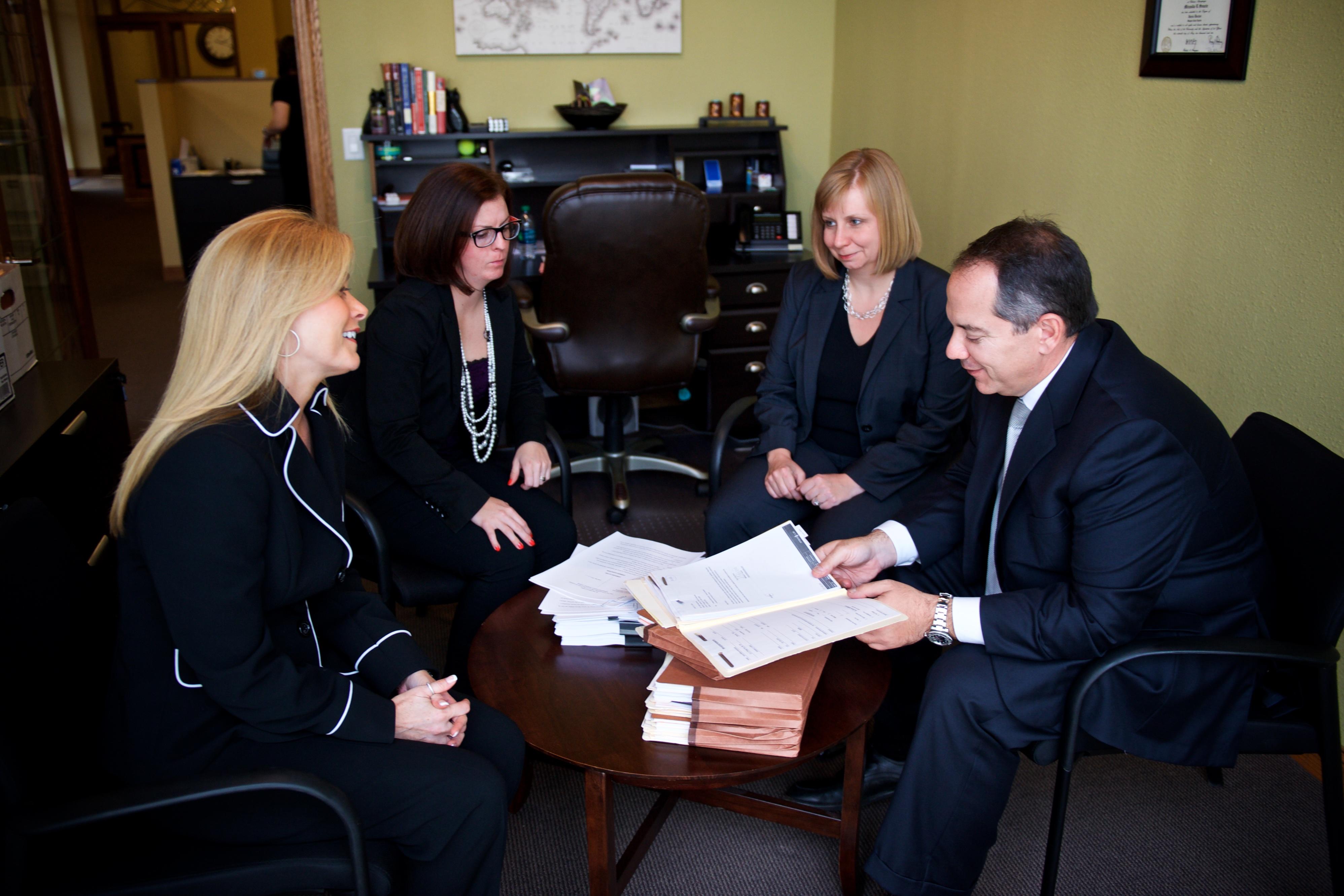 Meeting in the Spiros Law office