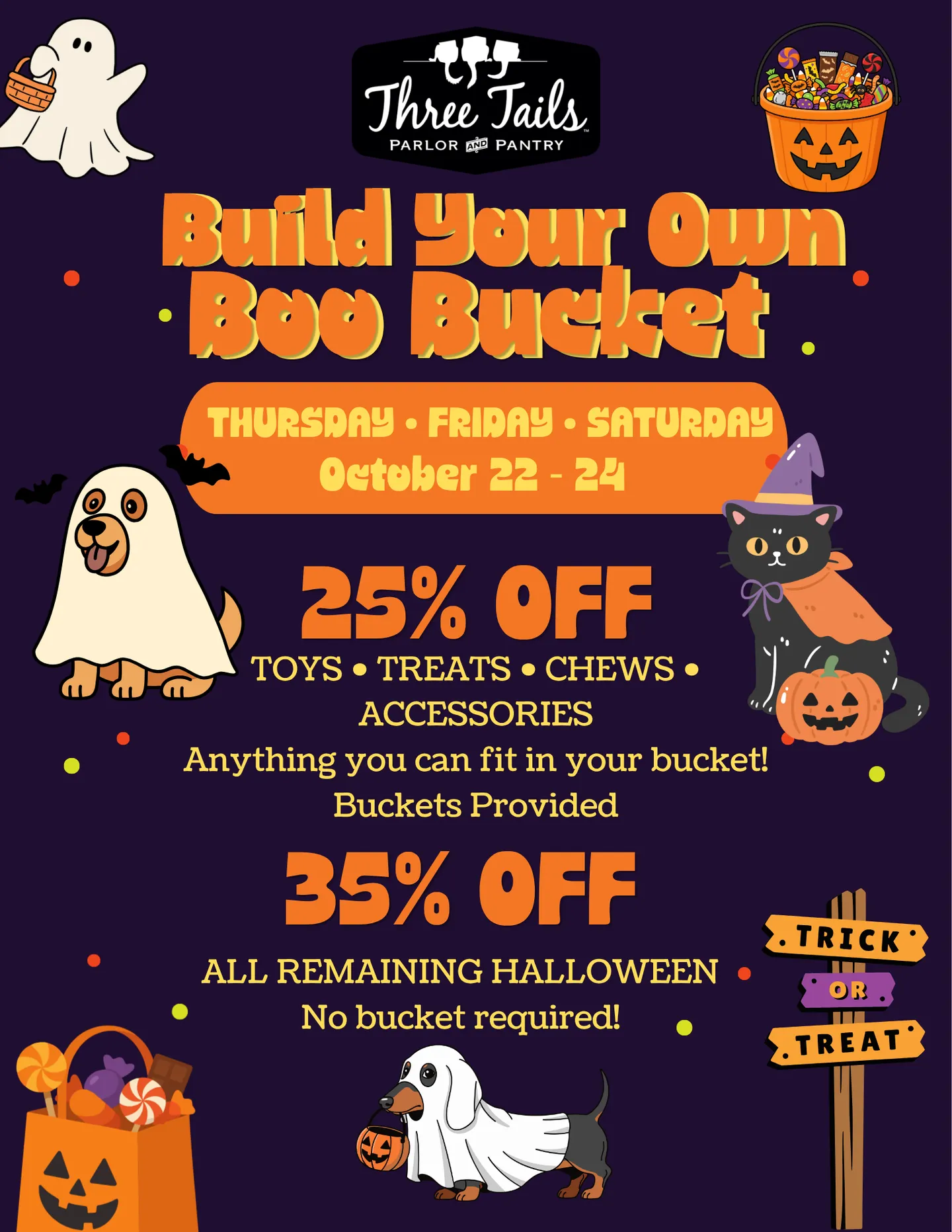 Image of Local Pet Event Build Your Own Boo Bucket Nearby