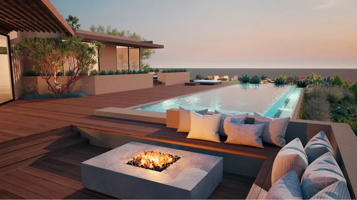 Landscaped Patio