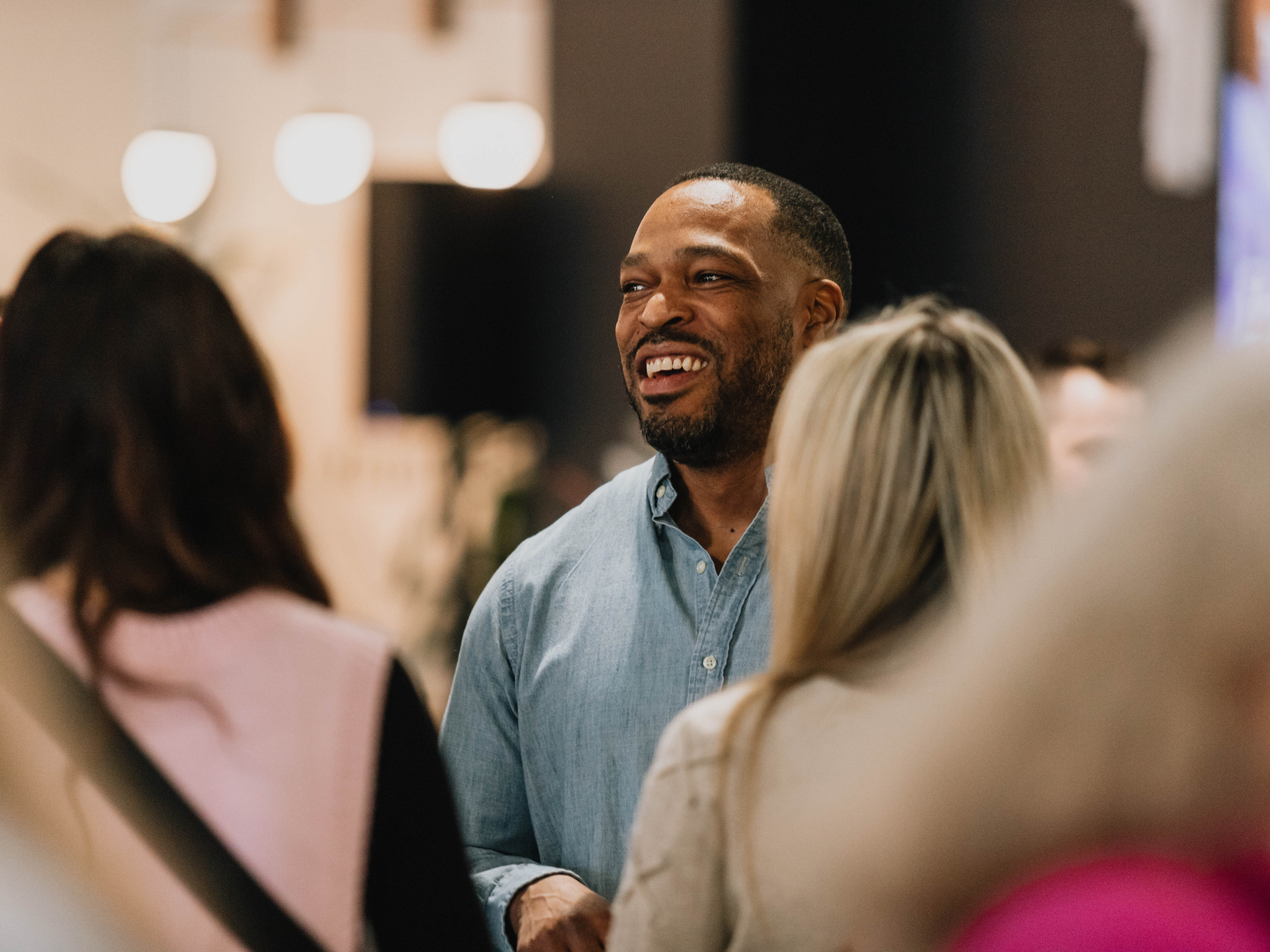 Man smiling at Church on the Move in Broken Arrow, Oklahoma