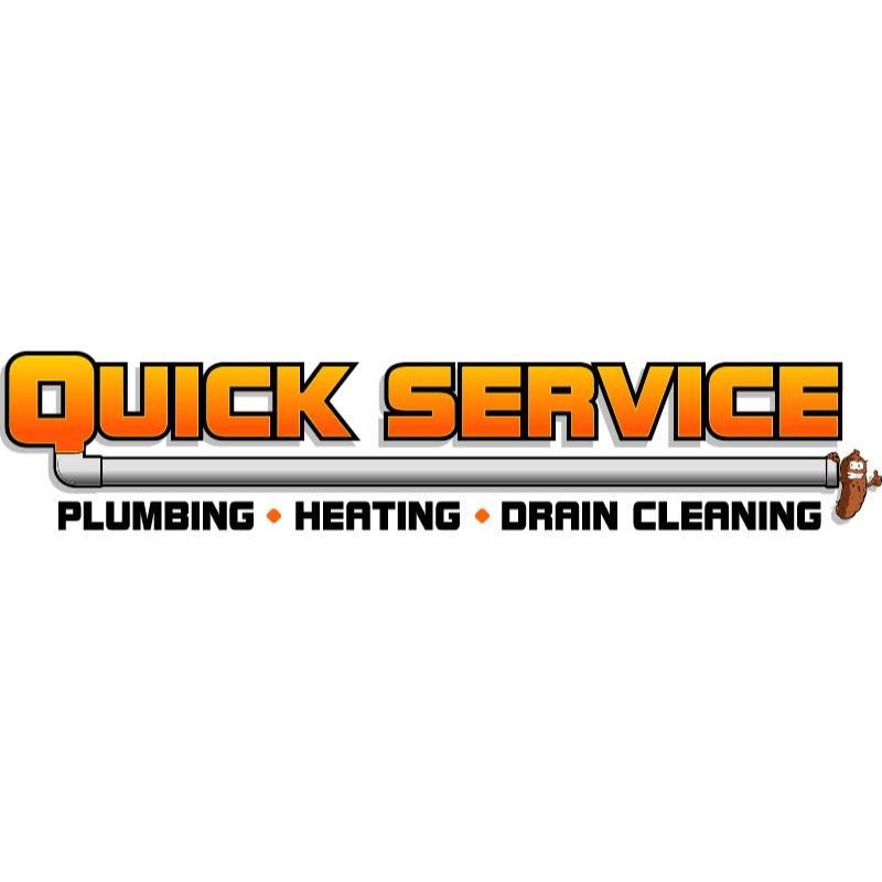 Quick Service Plumbing Heating Drain Cleaning Logo