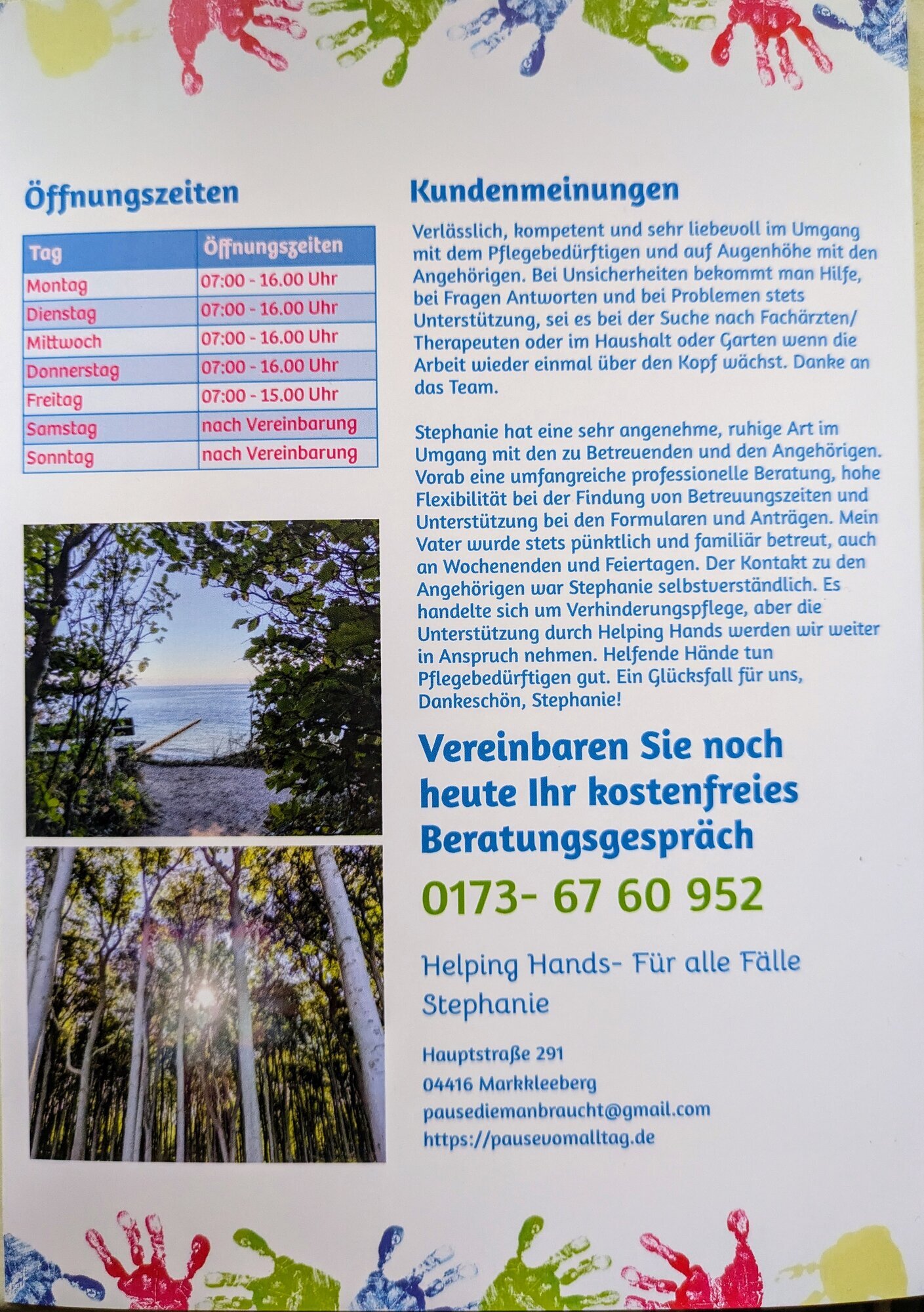 Helping Hands- Für alle Fälle Stephanie, Hauptstraße 291 in Markkleeberg