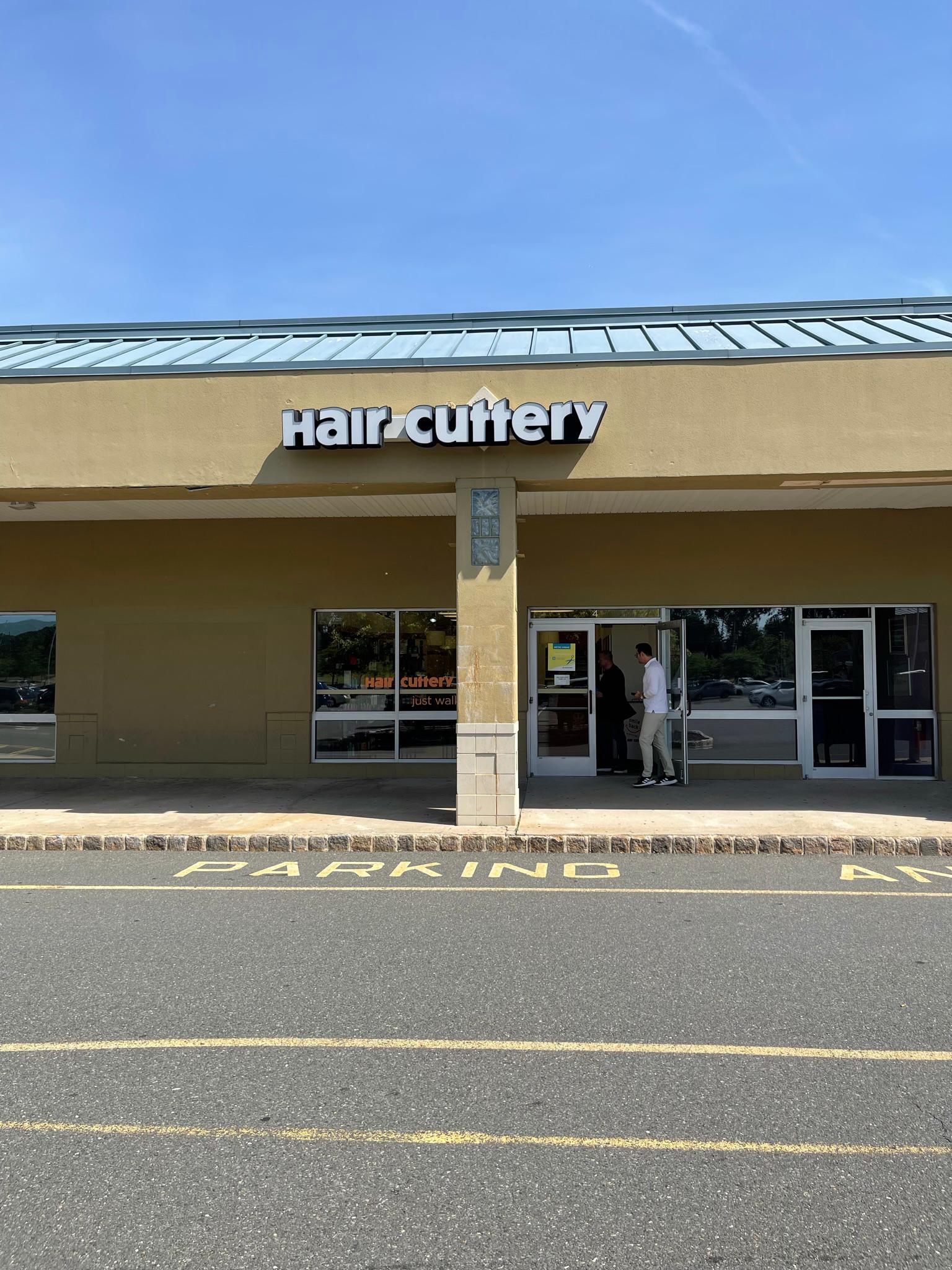 The front entrance of Hair Cuttery at Sayrebrook Towne Center.