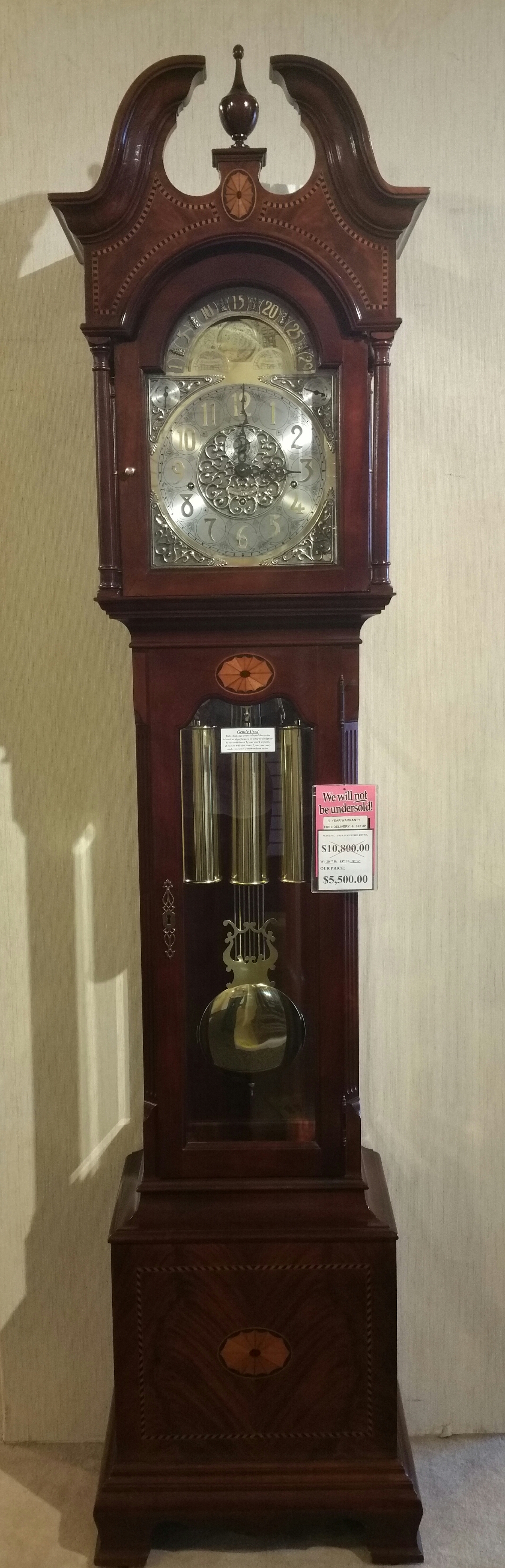 grandfather clock Chicago Clock Company Palatine (847)359-5805
