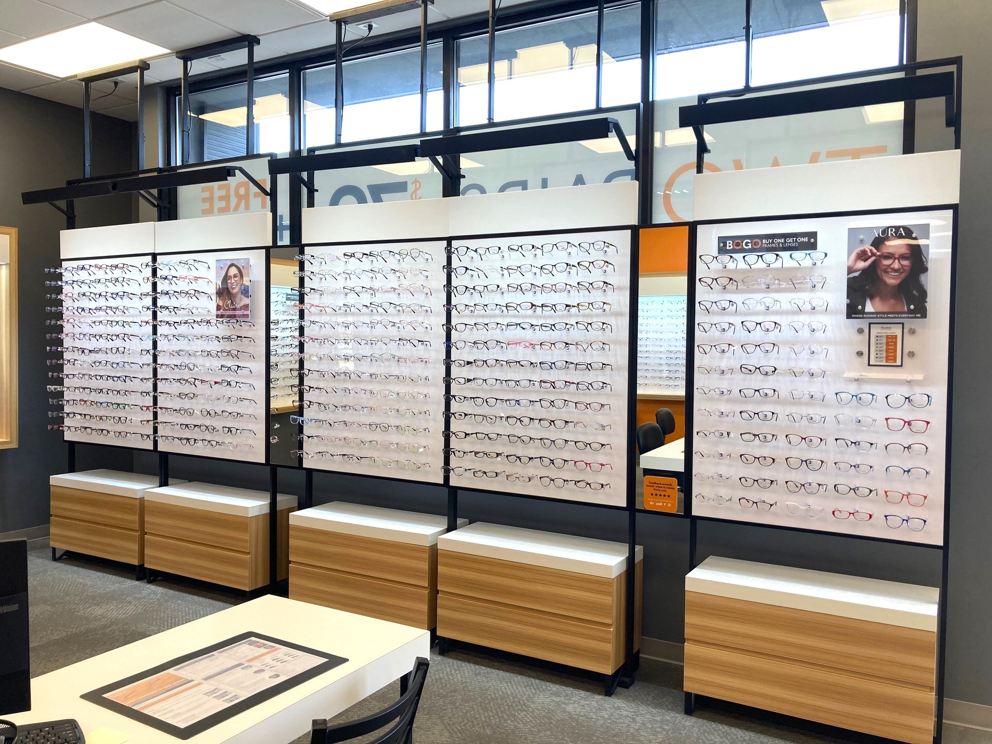 Store Interior at Stanton Optical store in Waterloo, IA 50702