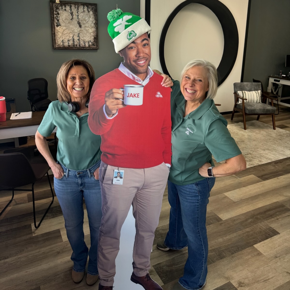 Happy St Patrick's Day from the Sue Ball State Farm team and Jake!