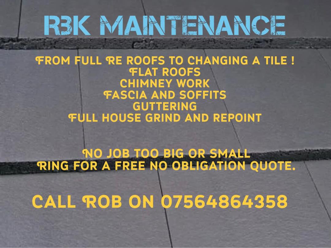 RBK Maintenance Sheffield 07564 864358