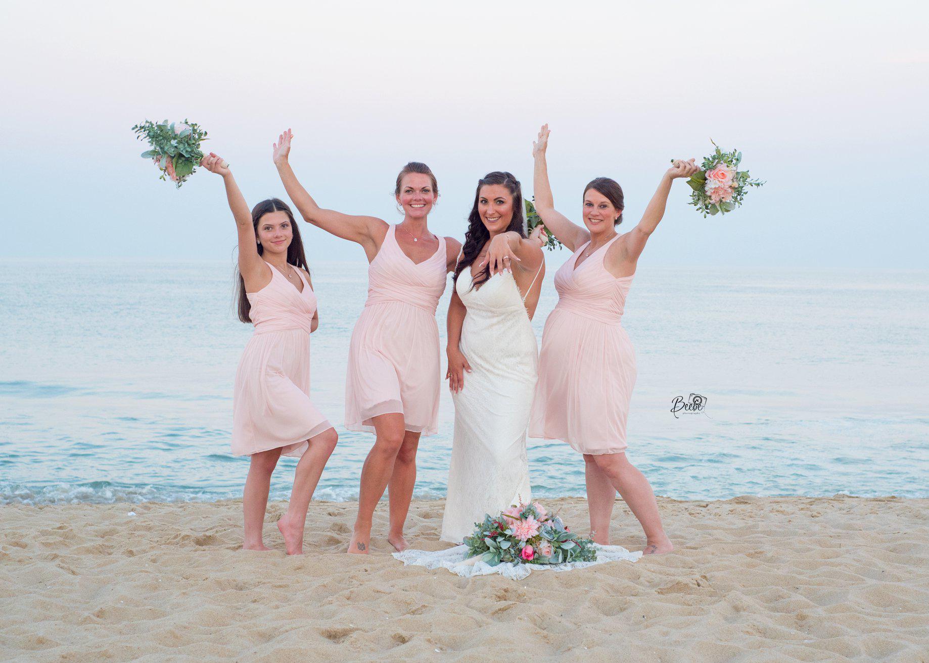 Barefoot Beach Bride Photo