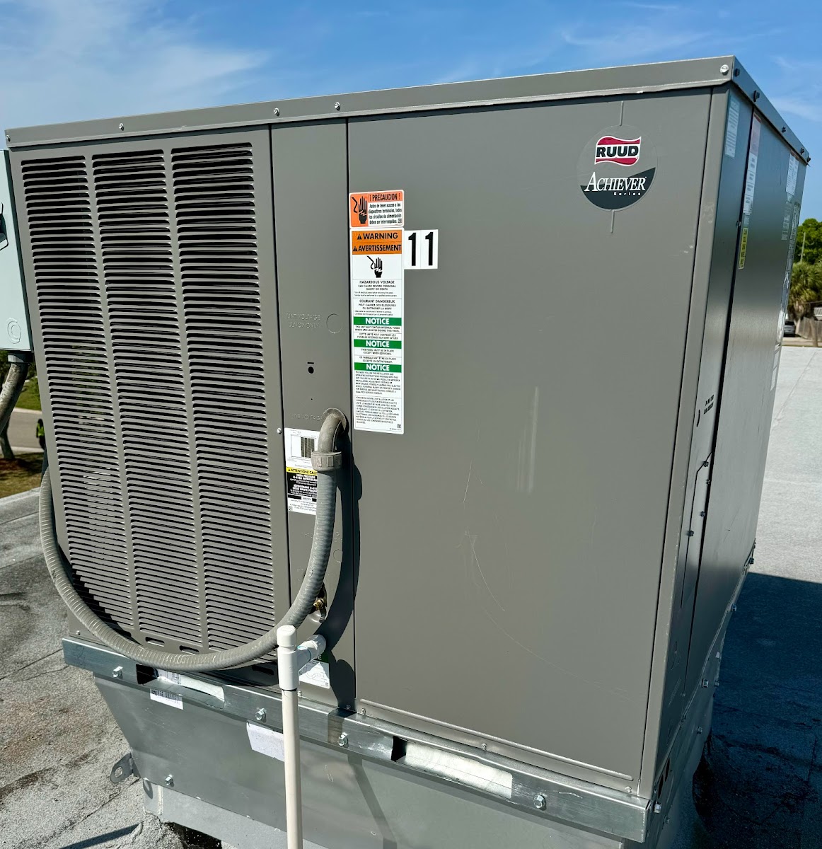 Commercial rooftop HVAC package unit professionally installed to support consistent heating, cooling, and airflow.