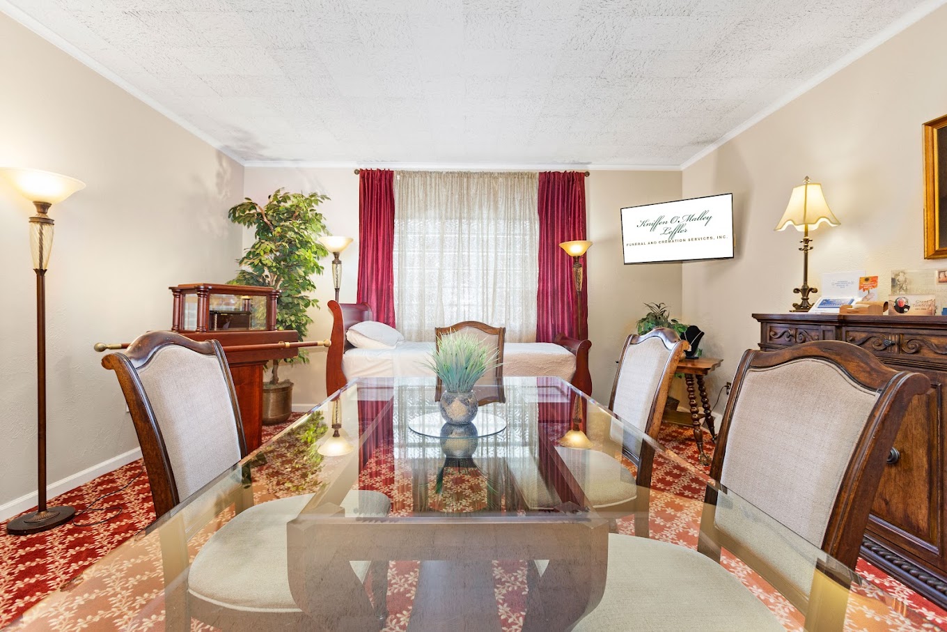 arrangement room at Kniffen O'Malley Leffler Funeral and Cremation Services, Inc, 465 S Main St, Wilkes-Barre, PA 18701