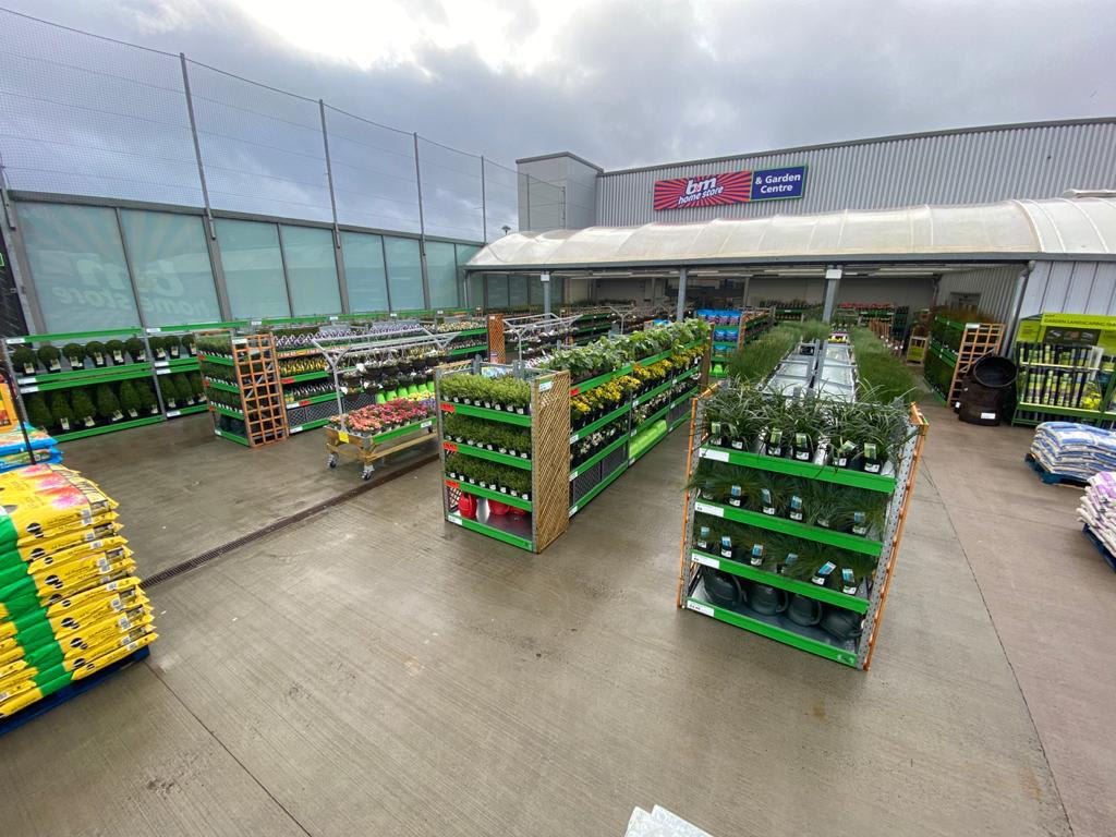 B&M's brand new store in Robroyston boasts an extensive Garden Centre range; everything from fencing and aggregate, to planters and sheds.