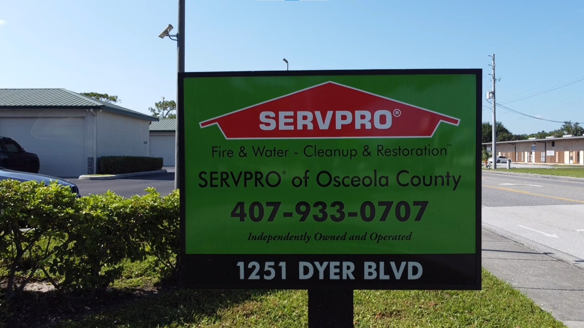 SERVPRO office on Dyer Blvd, just south of 192 in Kissimmee.