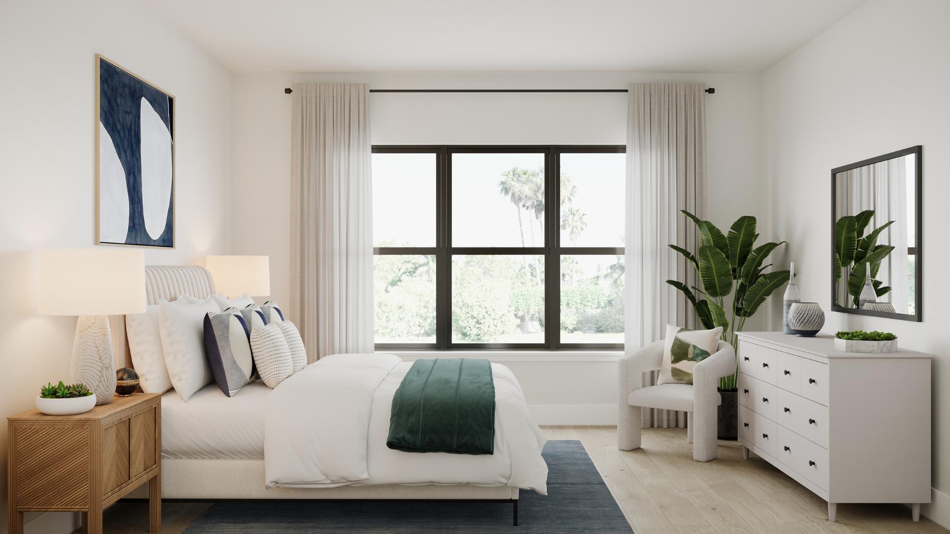 Comfortable secondary bedrooms