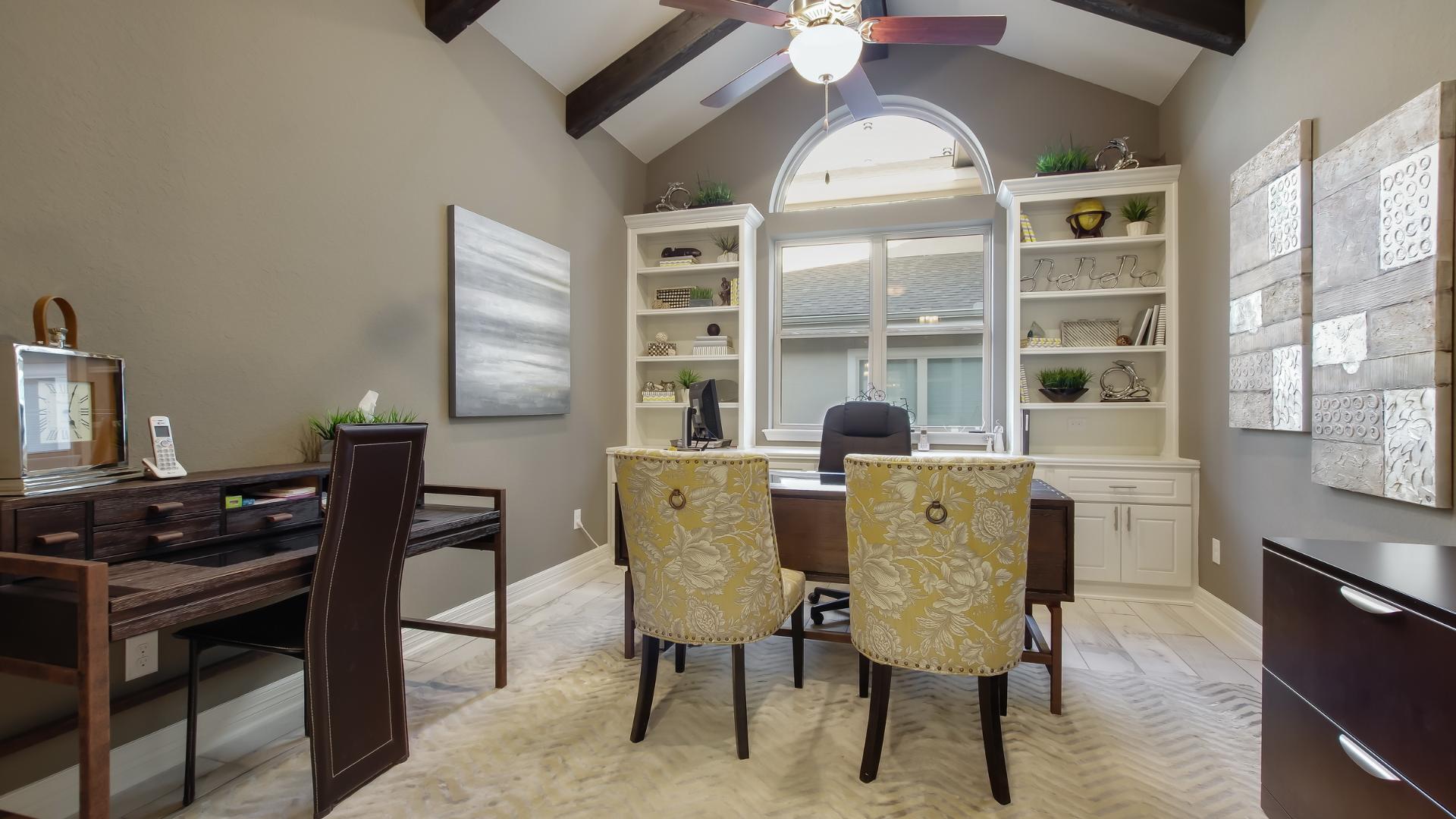 Flexible office space with soaring ceilings