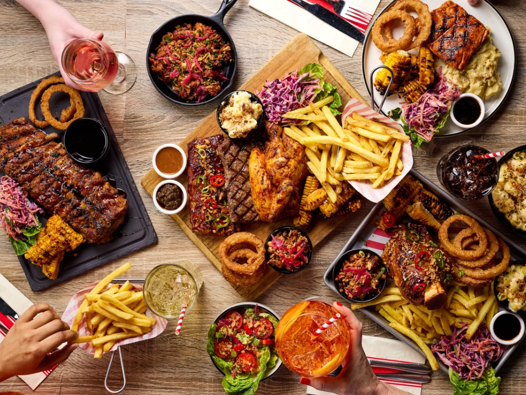 Ultimate Texas Mixed Grill and a selection of dishes