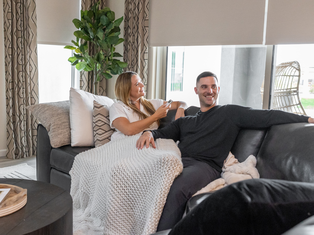 No more getting up to manually adjust your window coverings. Enjoy the luxury of motorized roller shades, controlled effortlessly with just the touch of a button. Elevate your ambiance with the seamless integration of motorization.