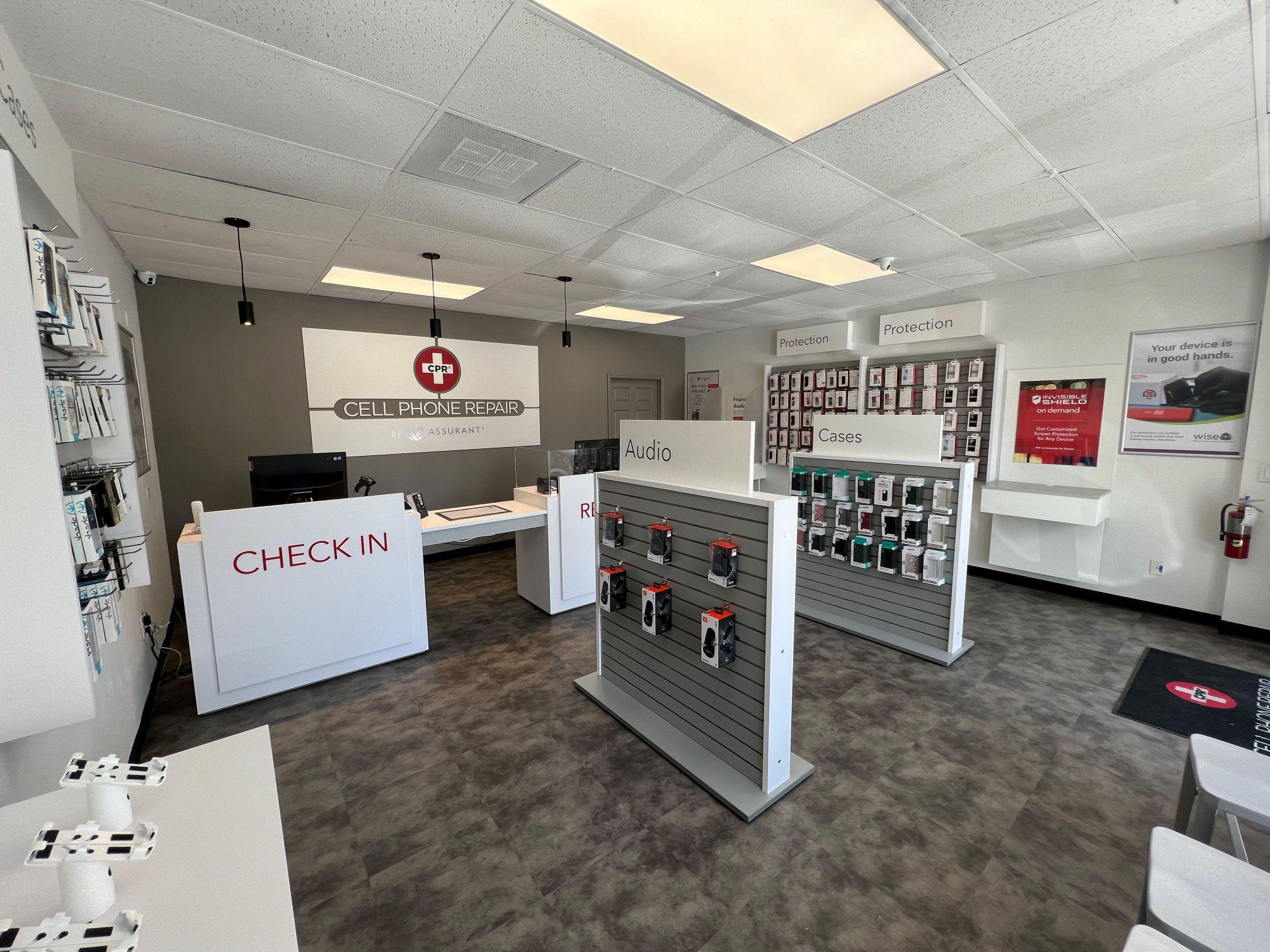 Store Interior of CPR Cell Phone Repair Sanford FL