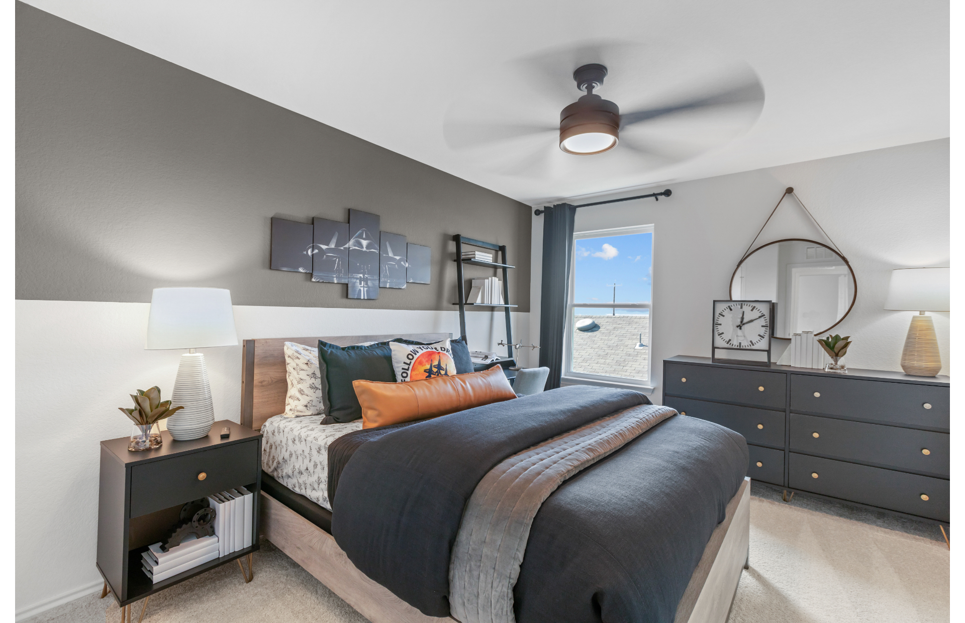Inviting and spacious guest bedroom available in move in ready homes at Vista Real in Converse, TX