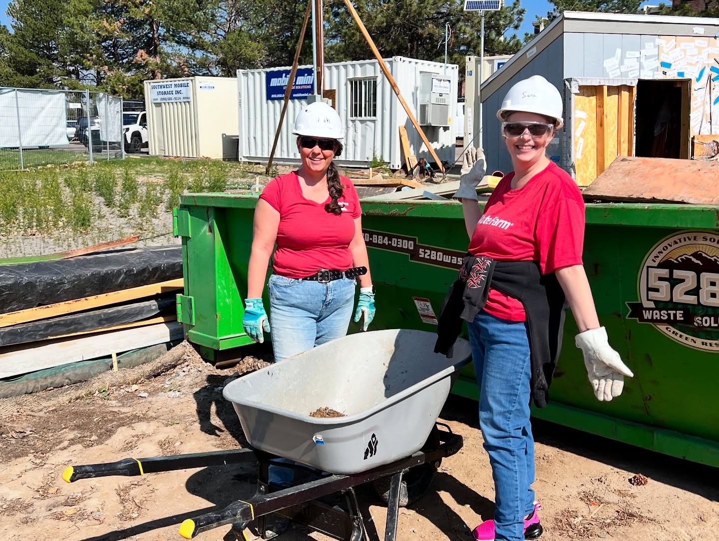Building houses with Habitat for Humanity Metro Denver was the highlight of our week! We swapped our desk jobs for some serious manual labor and boy are we feeling it today! This land was donated to Habitat for Humanity from a local church and it will cost them more to build it than what they’ll sell it for to their qualified families. We’re proud to support such a great cause. They are always looking for good volunteers so we highly recommend it if you’re looking to support a good cause.