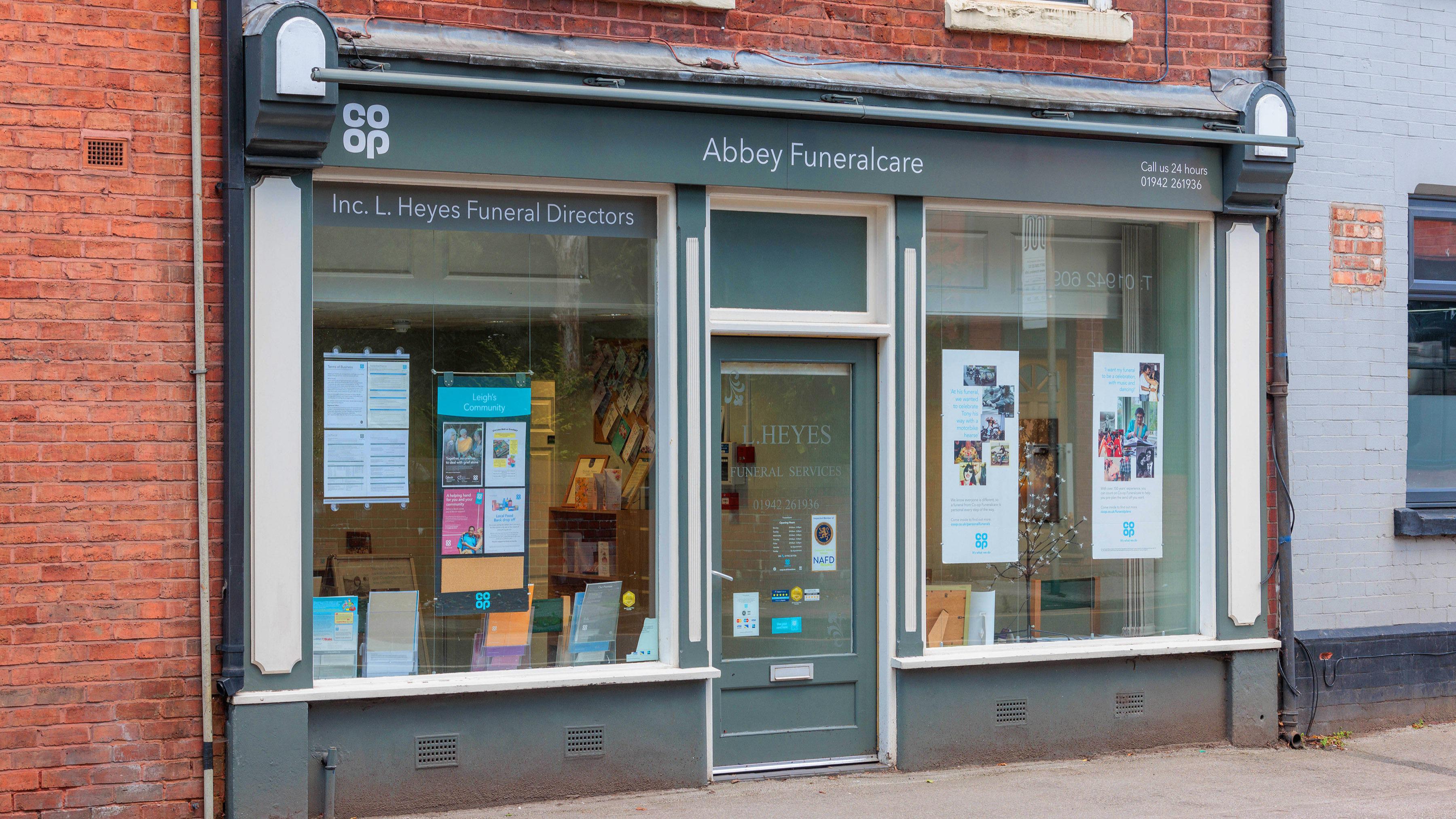 Abbey Funeralcare Leigh Abbey Funeralcare (inc. inc. L. Heyes) Leigh 01942 261936