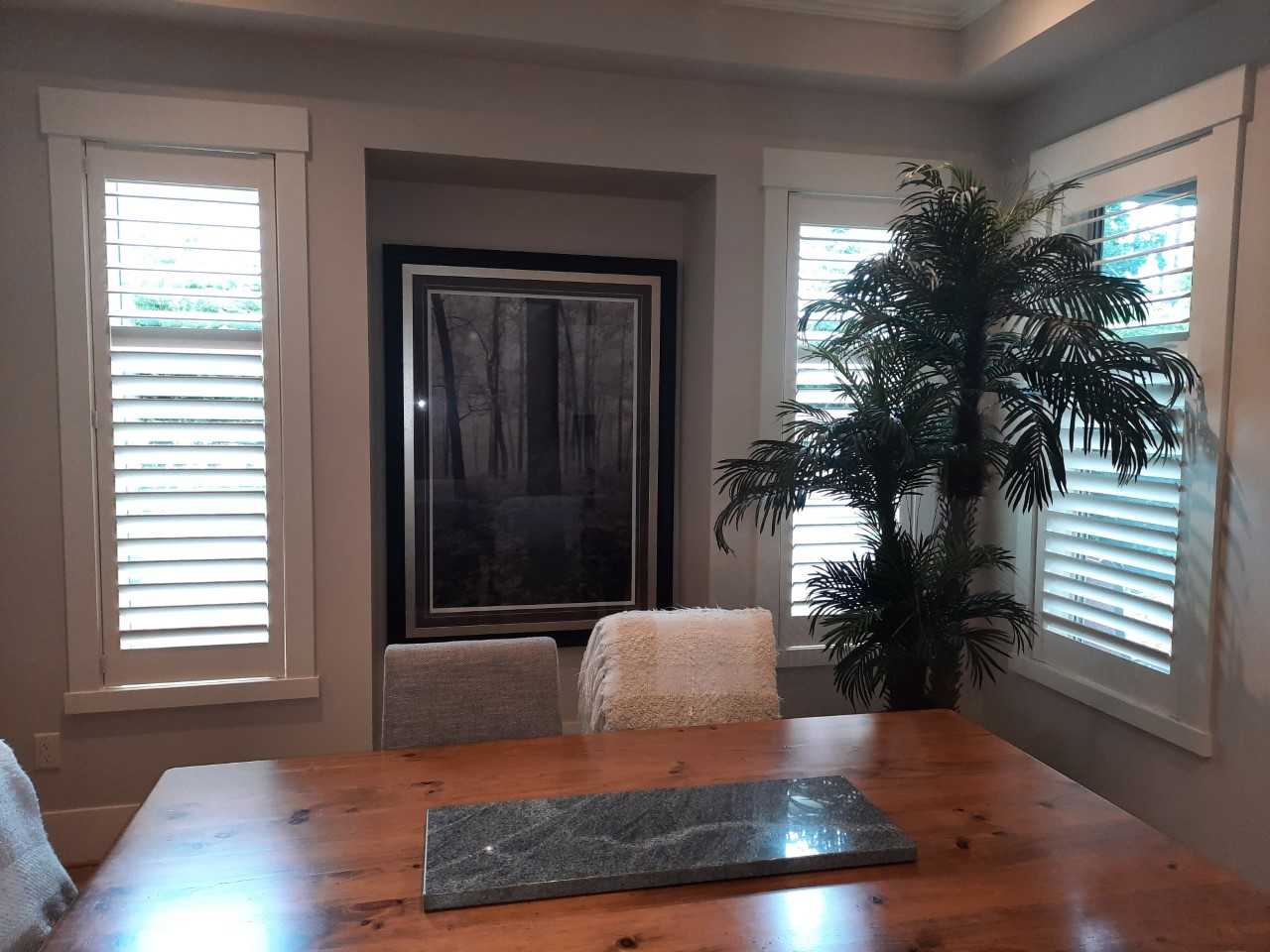 Dining Room Shutters Budget Blinds of Comox Valley and Campbell River Courtenay (250)338-8564