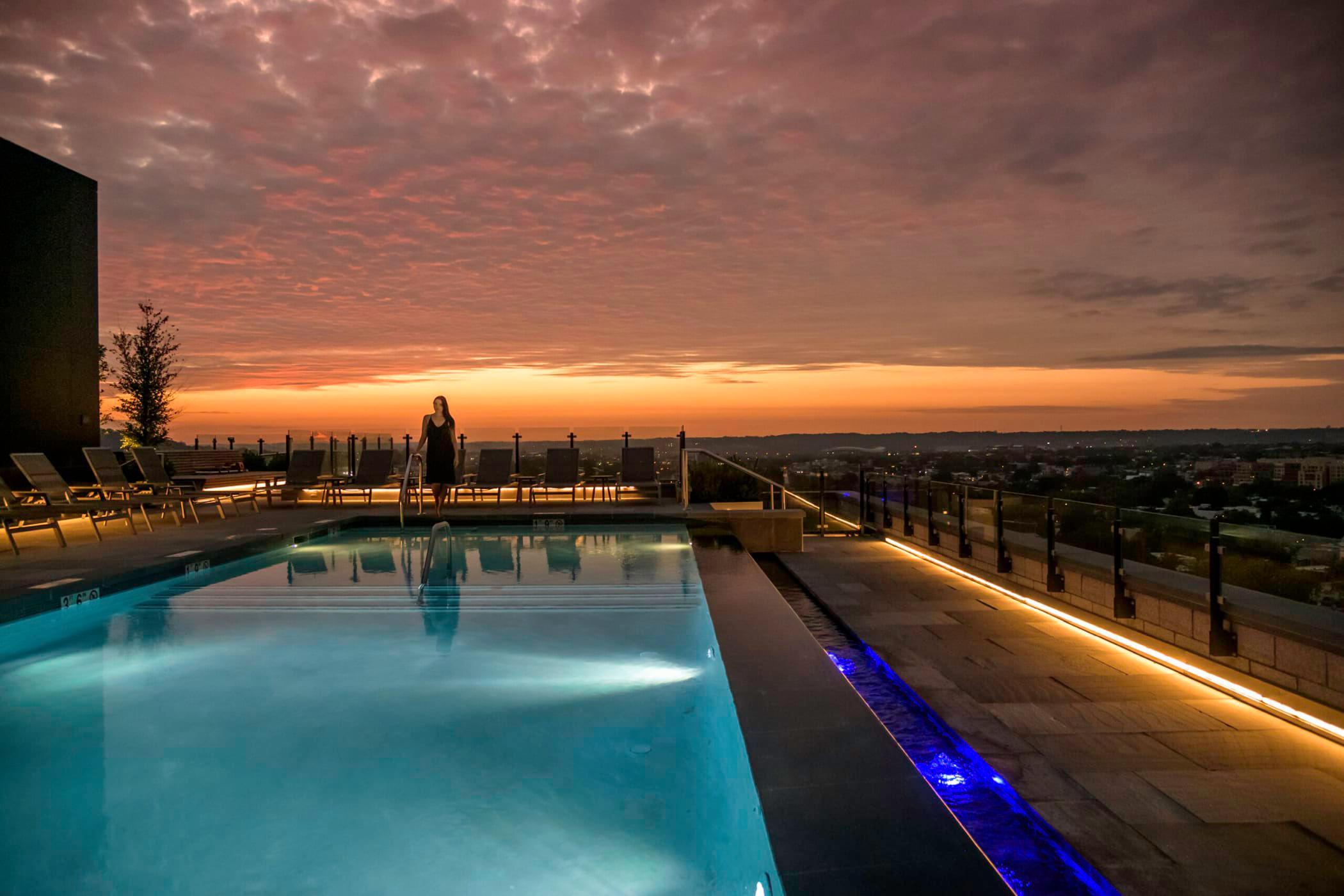 Rooftop swimming pool