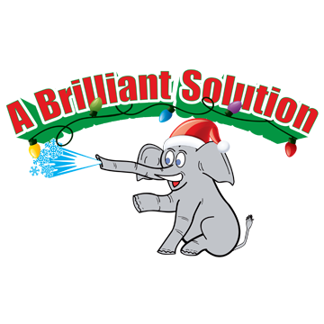 A Brilliant Solution Christmas Lights Logo
