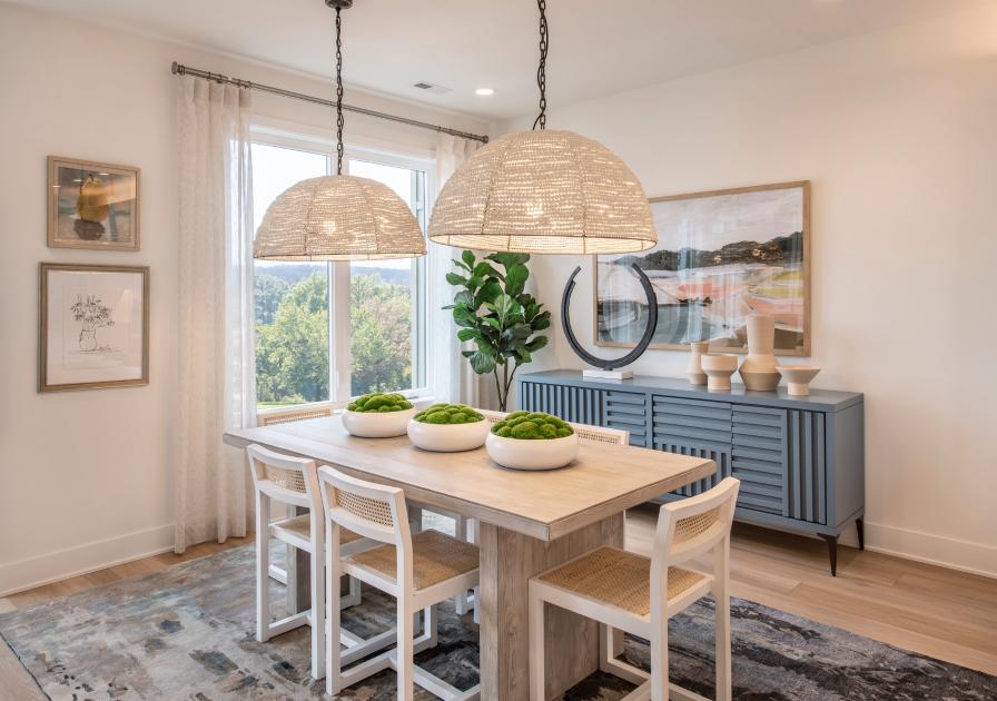 Casual dining area adjacent to the kitchen