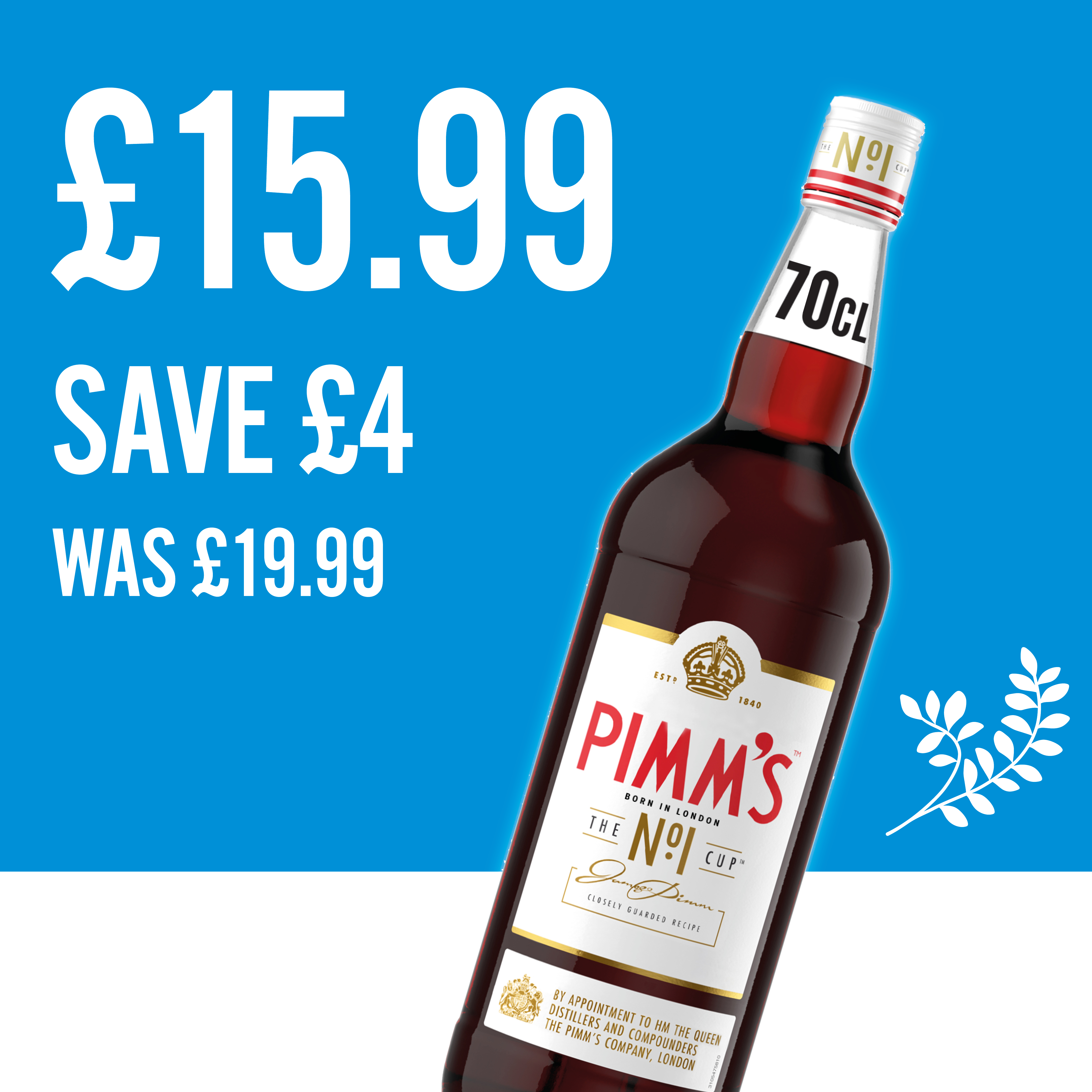 Pimms £15.99 Save £4