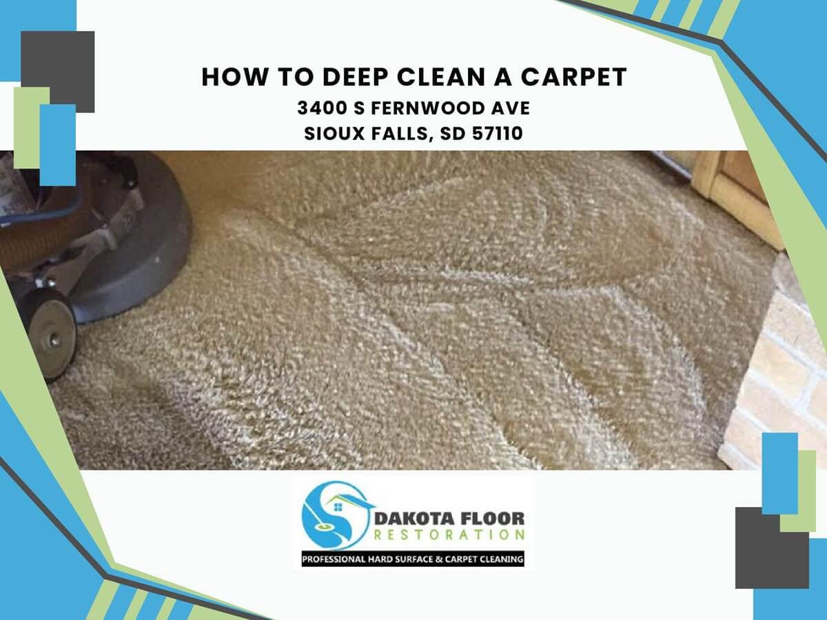 how to deep clean a carpet