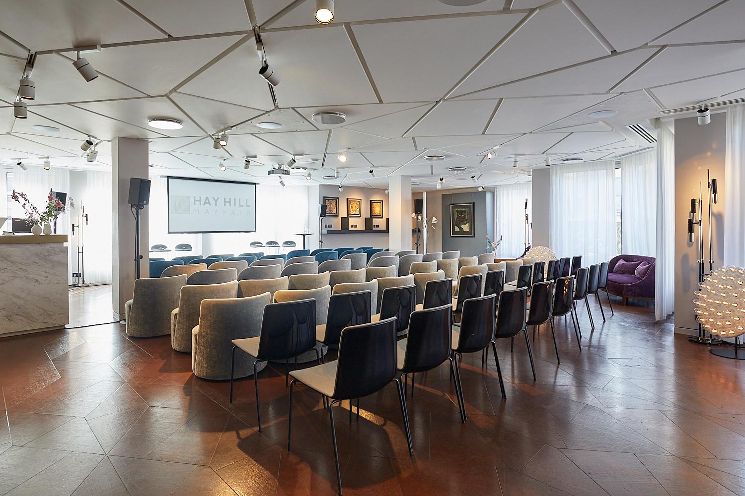HAY HILL Mayfair - Private Members Club - Meeting Space - Presentation - Panel Discussion