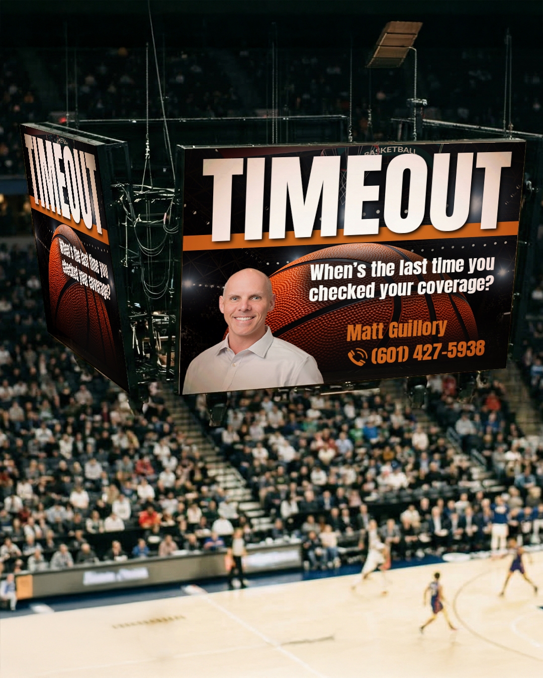 You wouldn't head into a big game without a game plan, so why go through life without the correct coverage? During this timeout, ask yourself: when's the last time you actually reviewed your policy? It might be time for a winning play. Don't wait for the final buzzer, call us today!