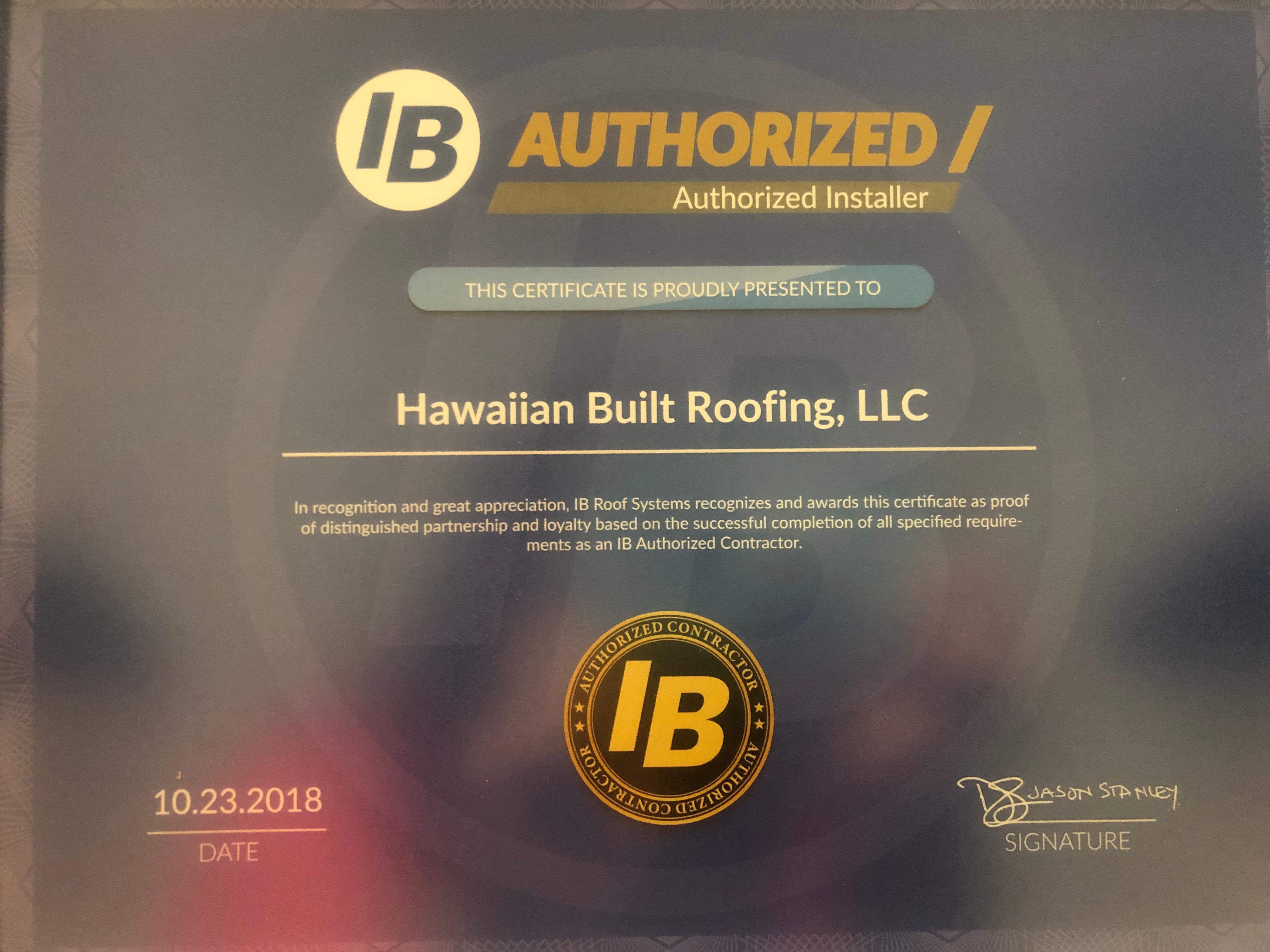 Hawaiian Built Roofing, LLC Photo