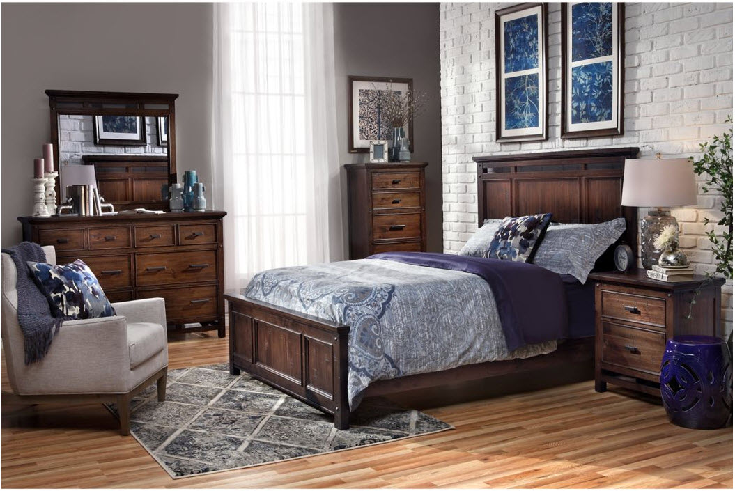 Wolf Creek Queen Panel Bed Furniture Row Draper (801)307-2299