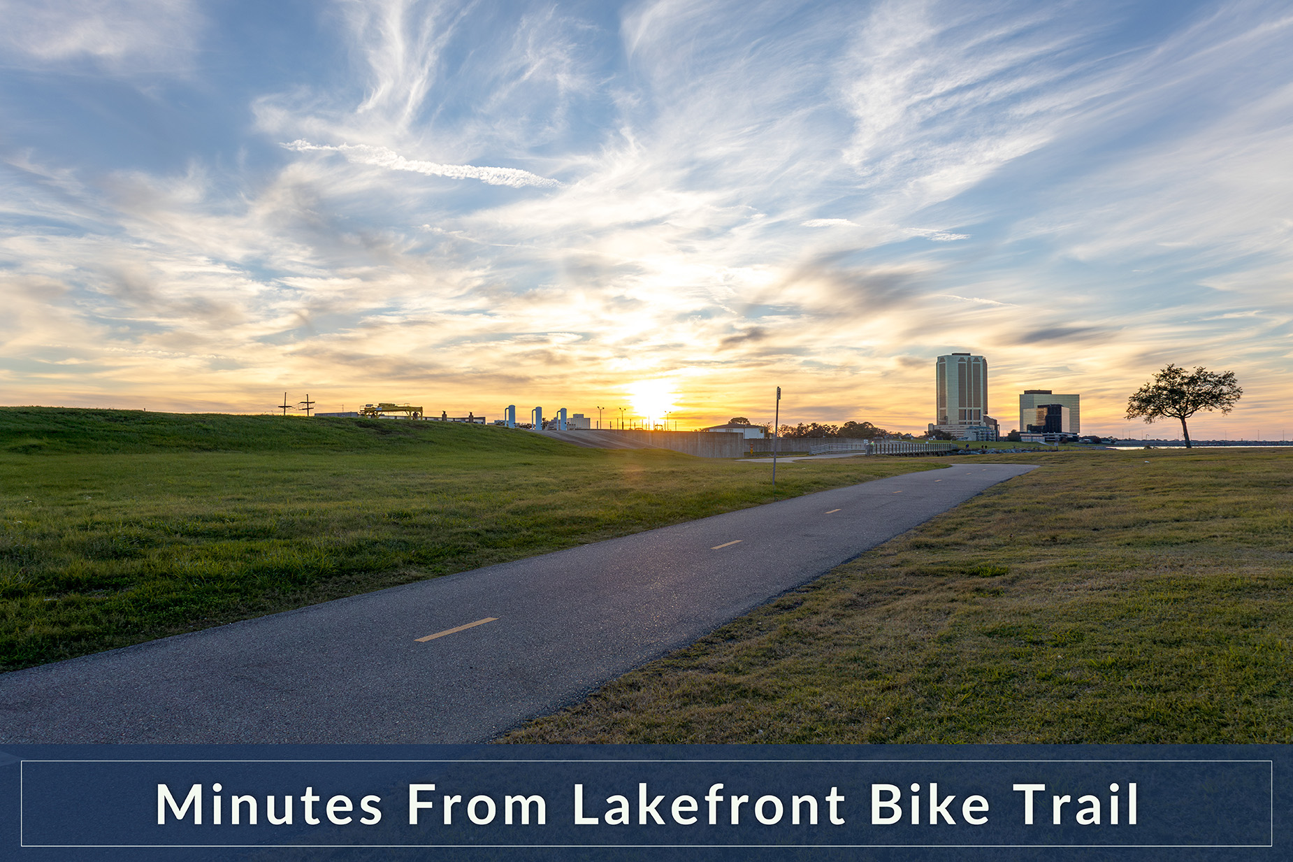 Minutes From the Levee Where You Can Enjoy Scenic Views, a Bike Path, & More!