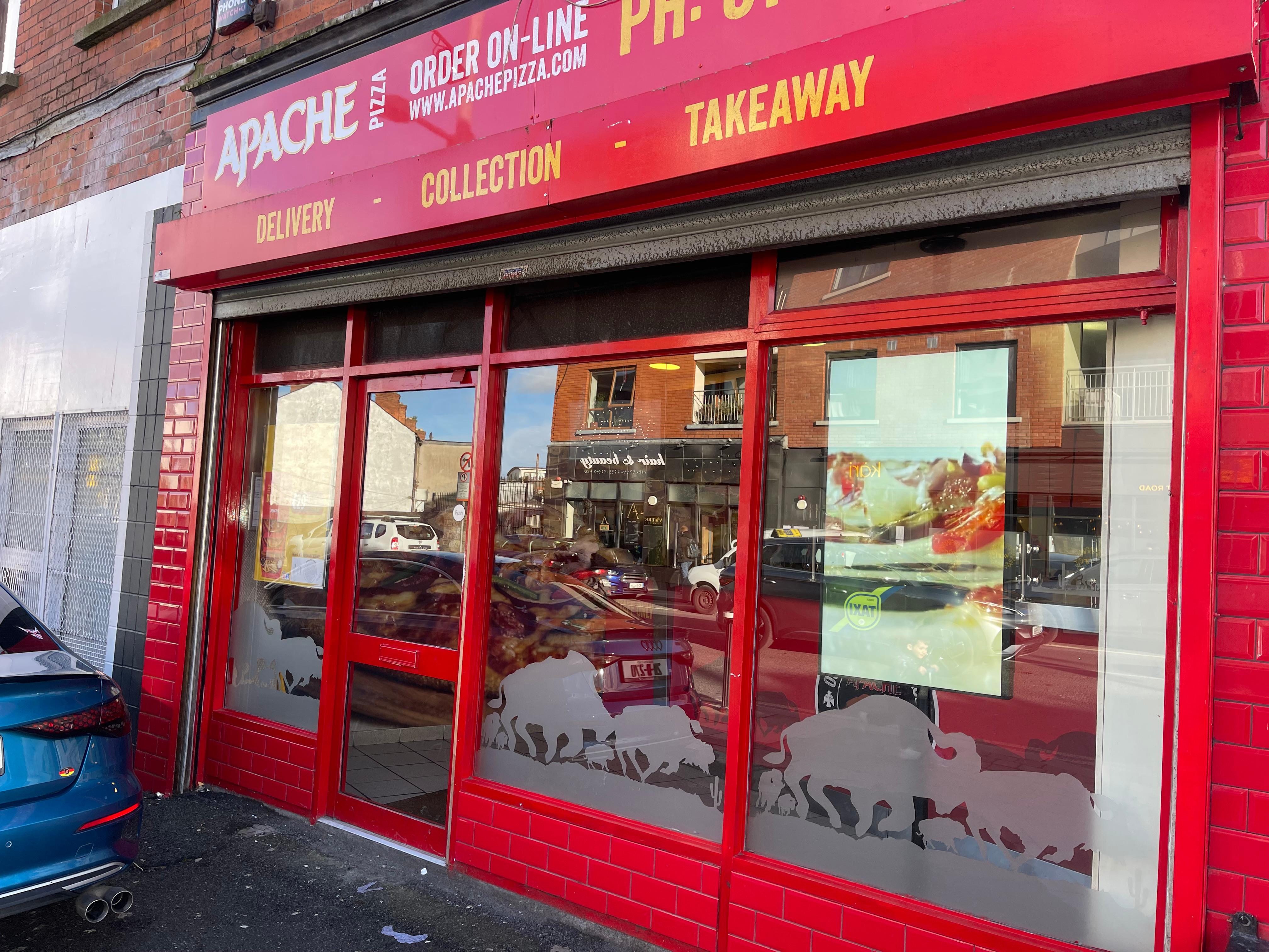 Incicore Store Front Apache Pizza Inchicore Dublin (01) 442 1028