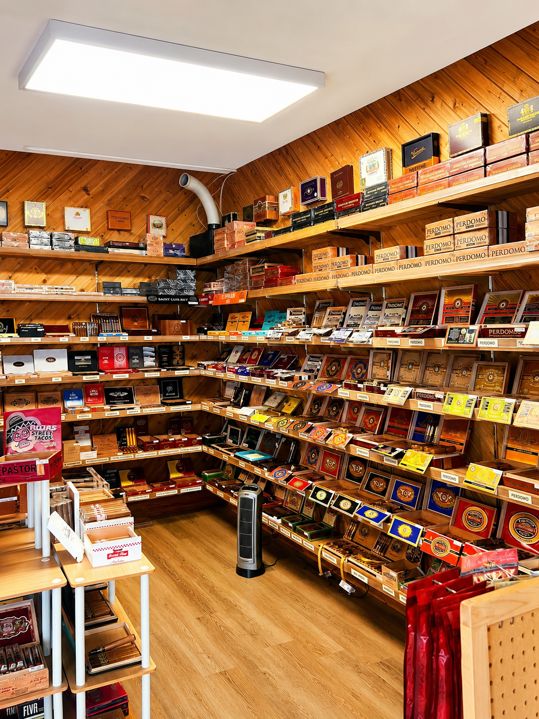 Browse the premium cigar selection at CigarBox Tamaqua, featuring a well-stocked humidor with top cigar brands, organized displays, and a warm, inviting shopping atmosphere for cigar enthusiasts.