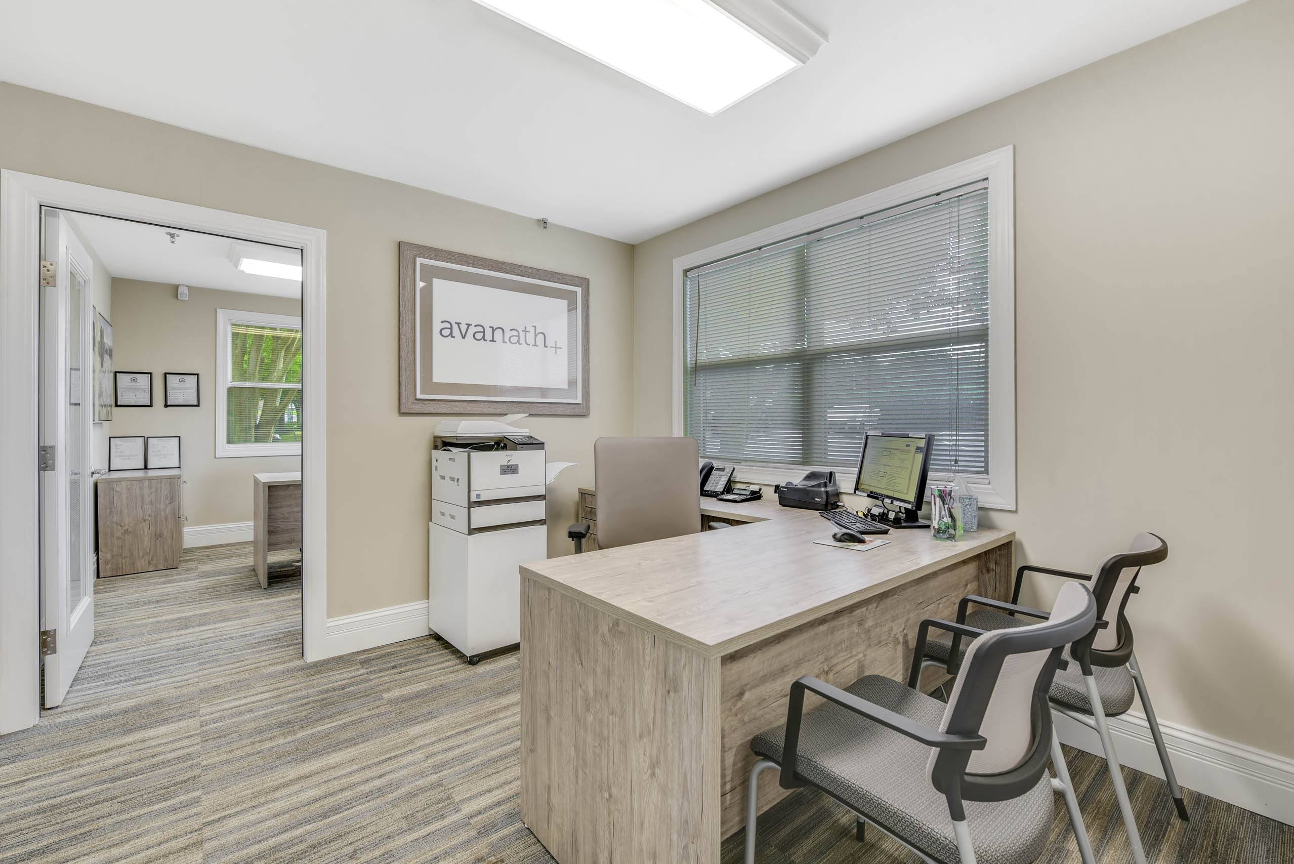 Well-lit office