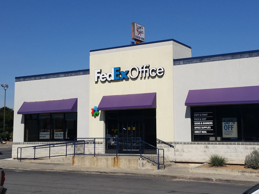 Exterior photo of FedEx Office location at 1275 NE Loop 410\t Print quickly and easily in the self-service area at the FedEx Office location 1275 NE Loop 410 from email, USB, or the cloud\t FedEx Office Print & Go near 1275 NE Loop 410\t Shipping boxes and packing services available at FedEx Office 1275 NE Loop 410\t Get banners, signs, posters and prints at FedEx Office 1275 NE Loop 410\t Full service printing and packing at FedEx Office 1275 NE Loop 410\t Drop off FedEx packages near 1275 NE Loop 410\t FedEx shipping near 1275 NE Loop 410