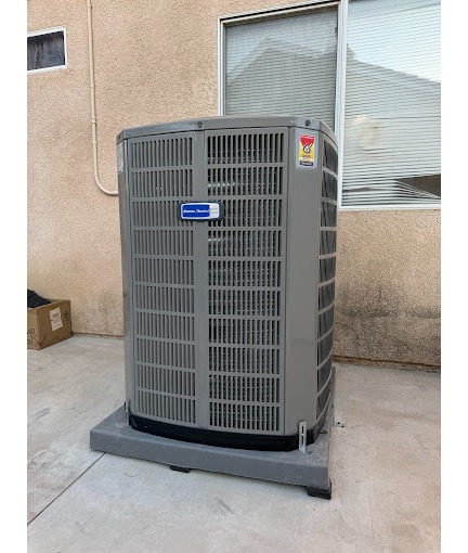 A newly installed energy-efficient HVAC unit at a residential property in Corona, CA, completed by Aced It! Cooling & Heating. The sleek and durable design highlights the company’s expertise in professional HVAC installation and commitment to customer satisfaction. Perfect for maintaining comfortable indoor temperatures year-round.