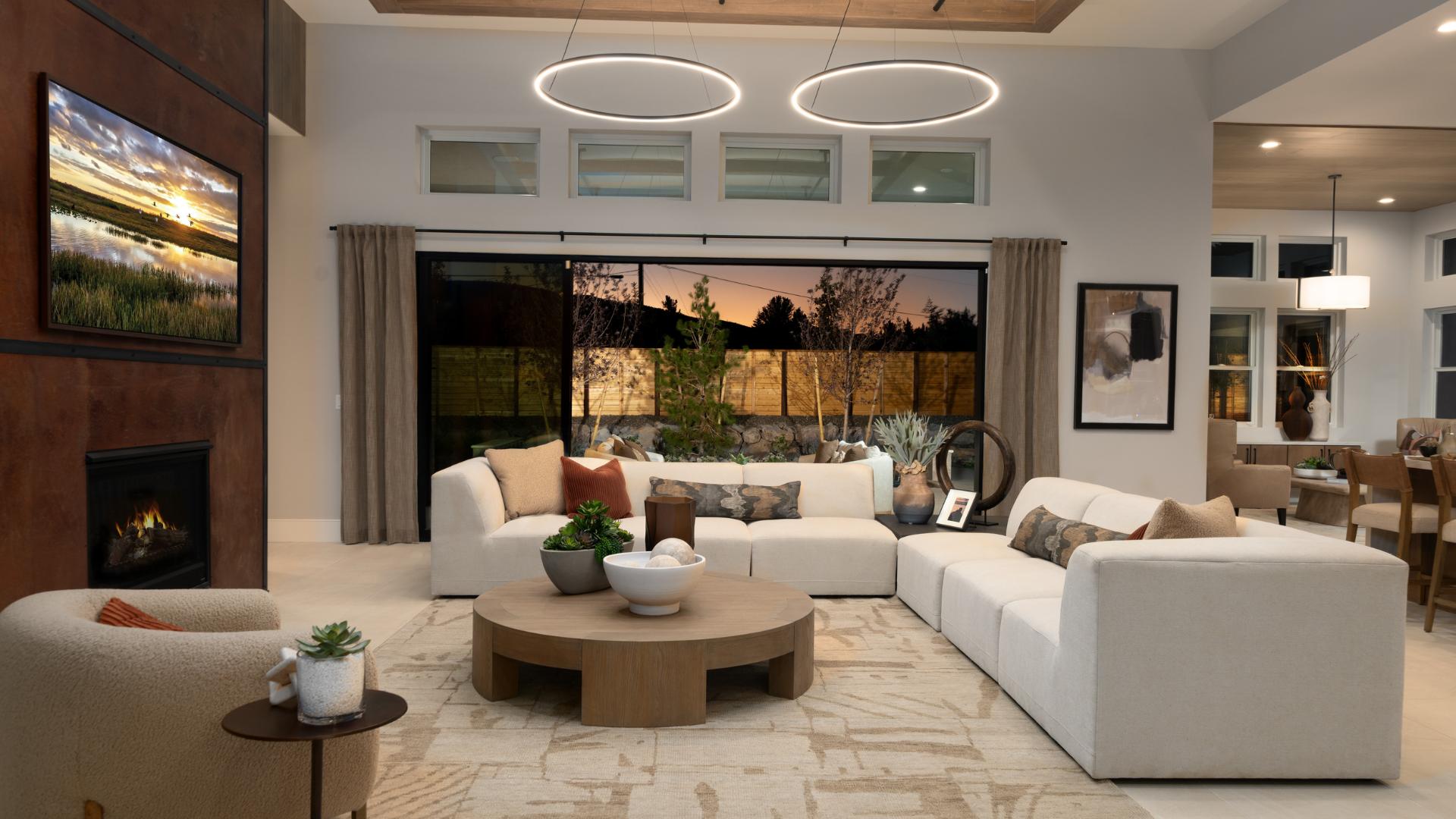 Impressive great rooms with high ceilings 