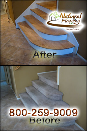 Curved Wood Stairs