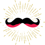 The Red Stache Logo