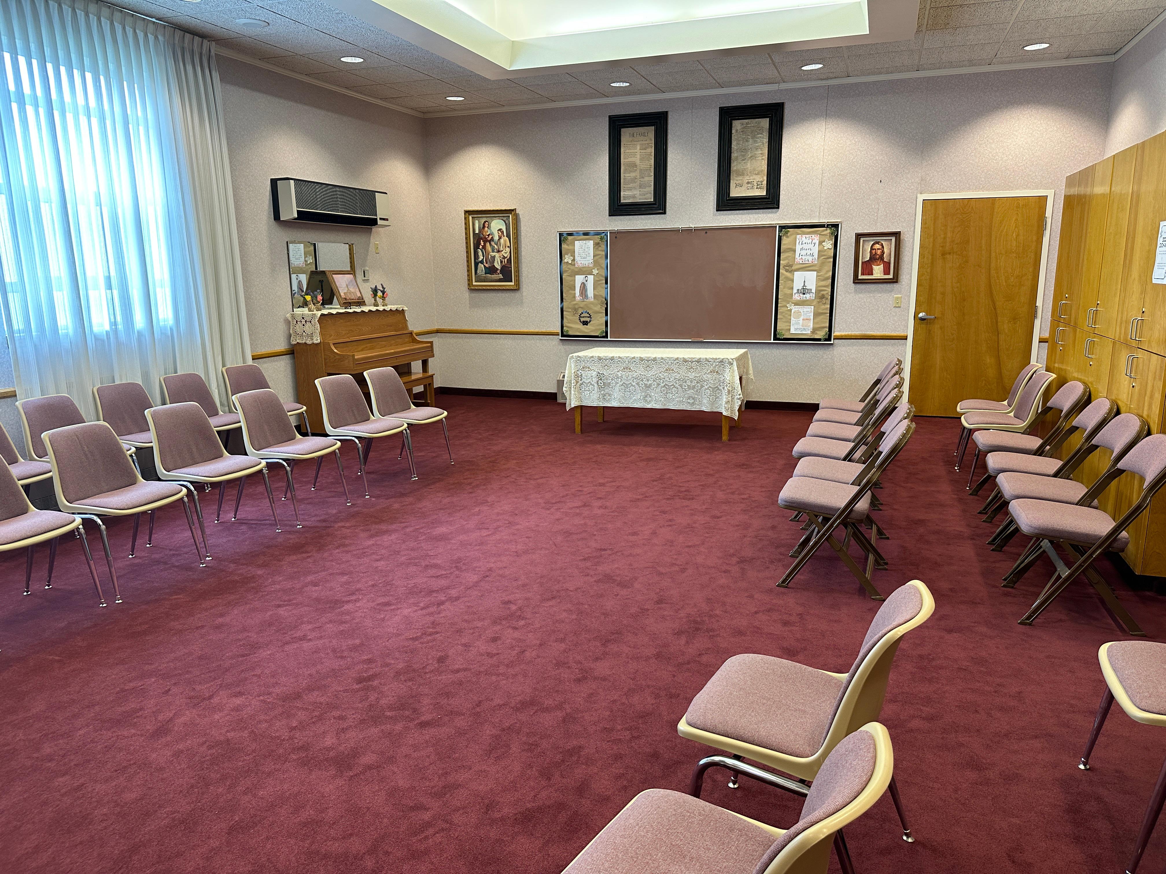 The Relief Society Room: This is where the women's organization in the Chesterfield congregation meet every second and fourth Sunday of the month.